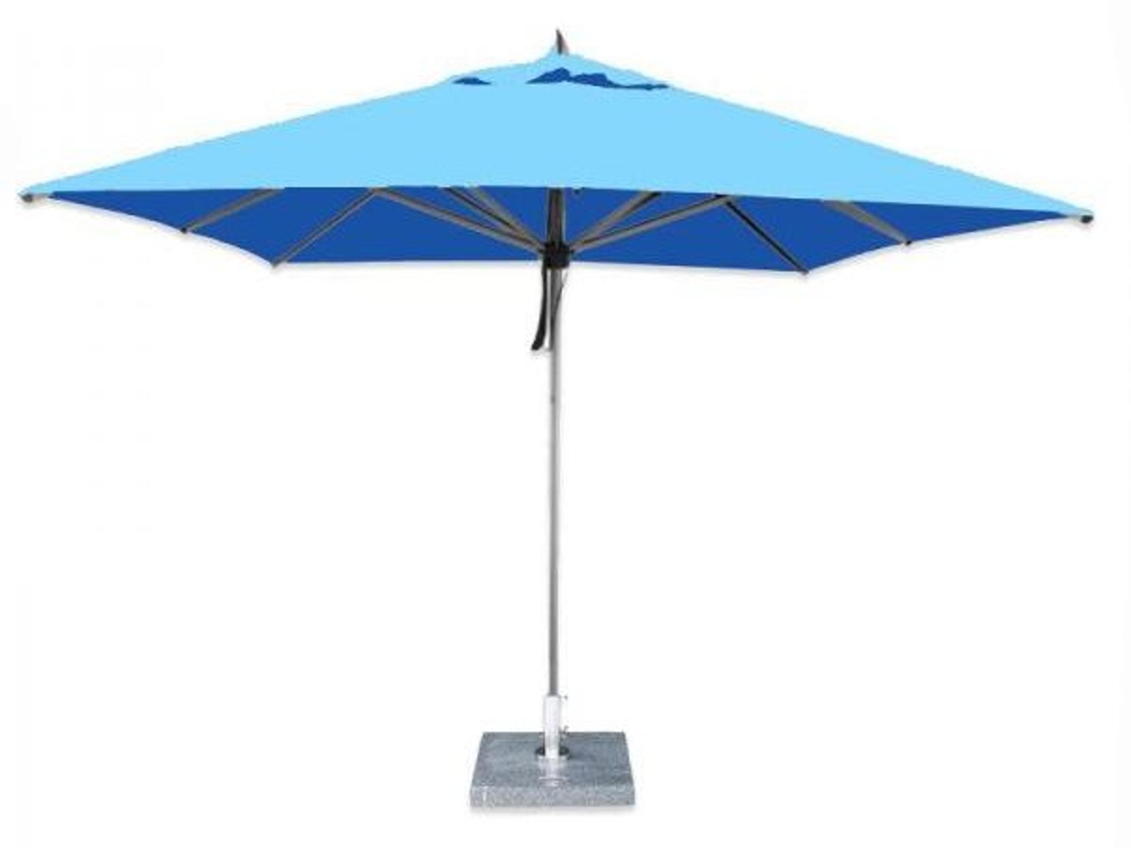 Bambrella Hurricane 10 Foot Square Pulley Lift Outdoor Patio Umbrella