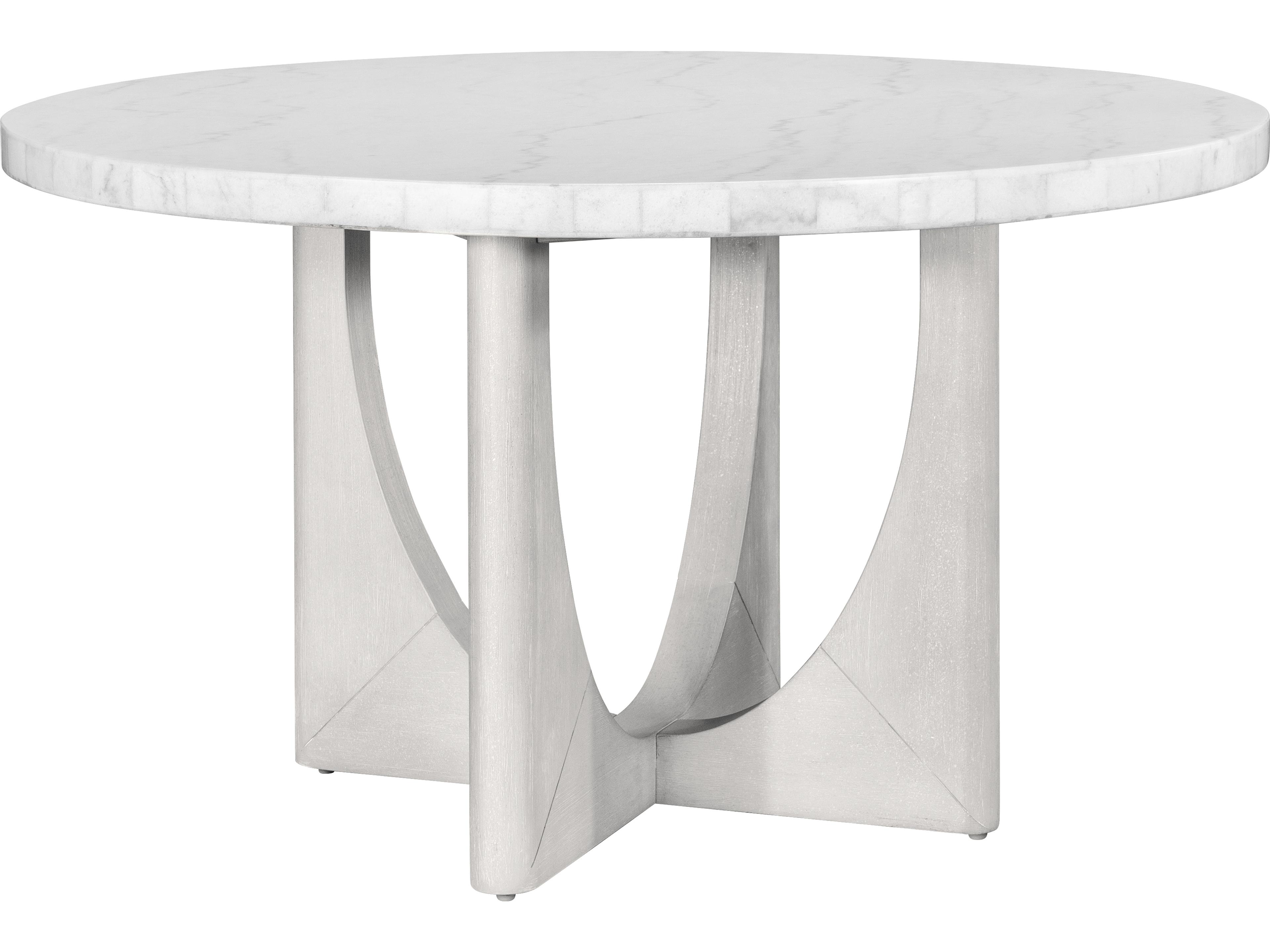 Bassett Mirror Gavin Round Marble Dining Table