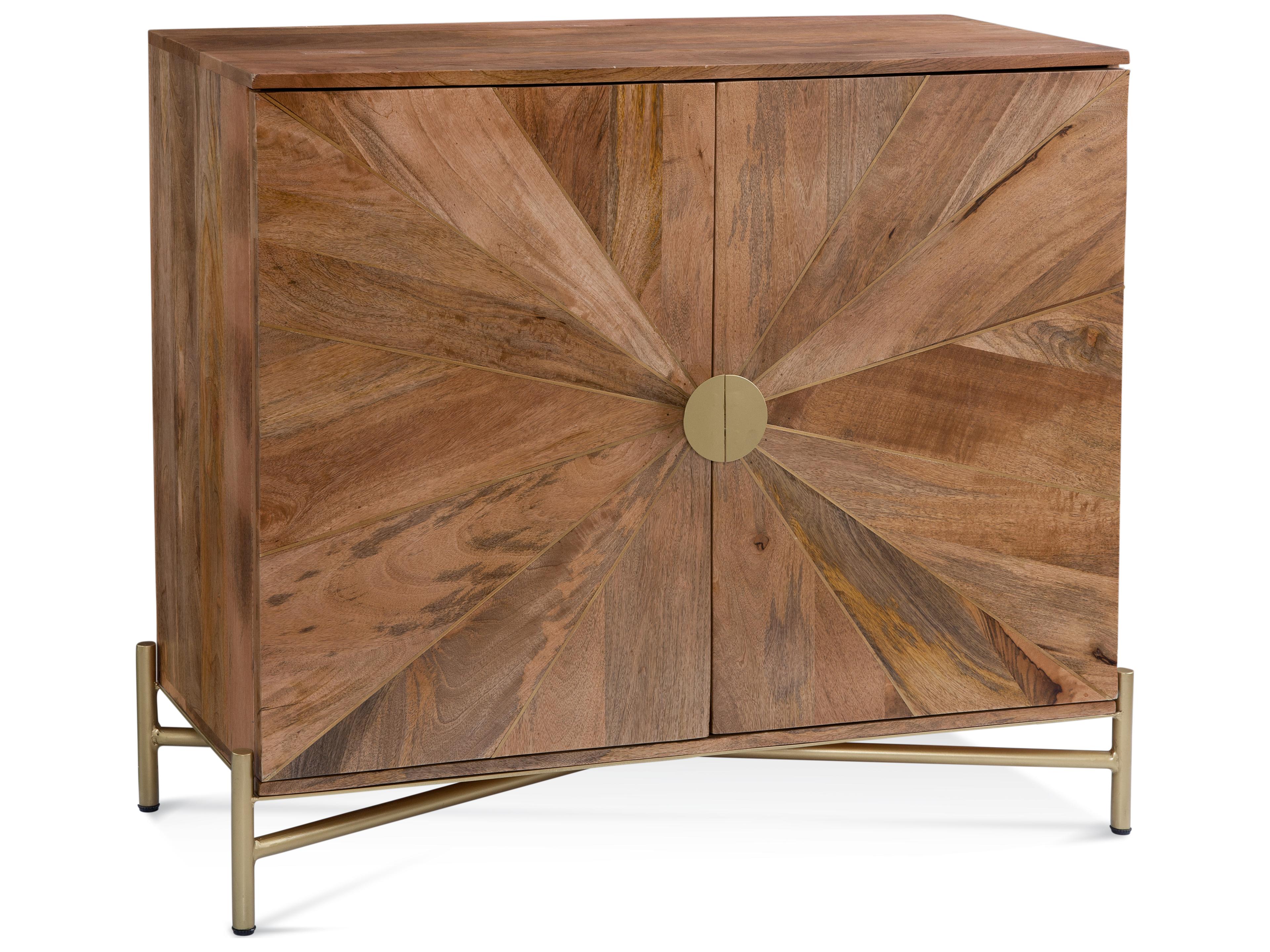 Bassett Mirror Natural Gold Mango Wood Accent Chest