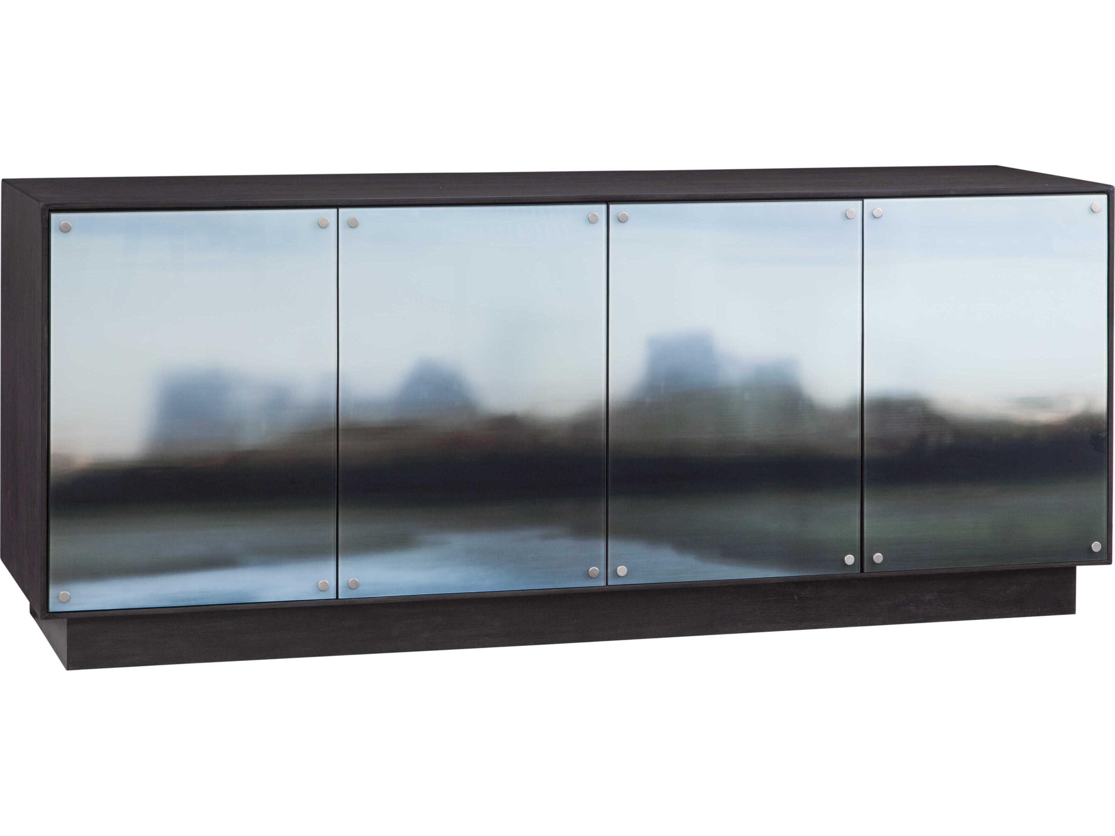 Bassett Mirror 78" Hardwood Blue Sideboard