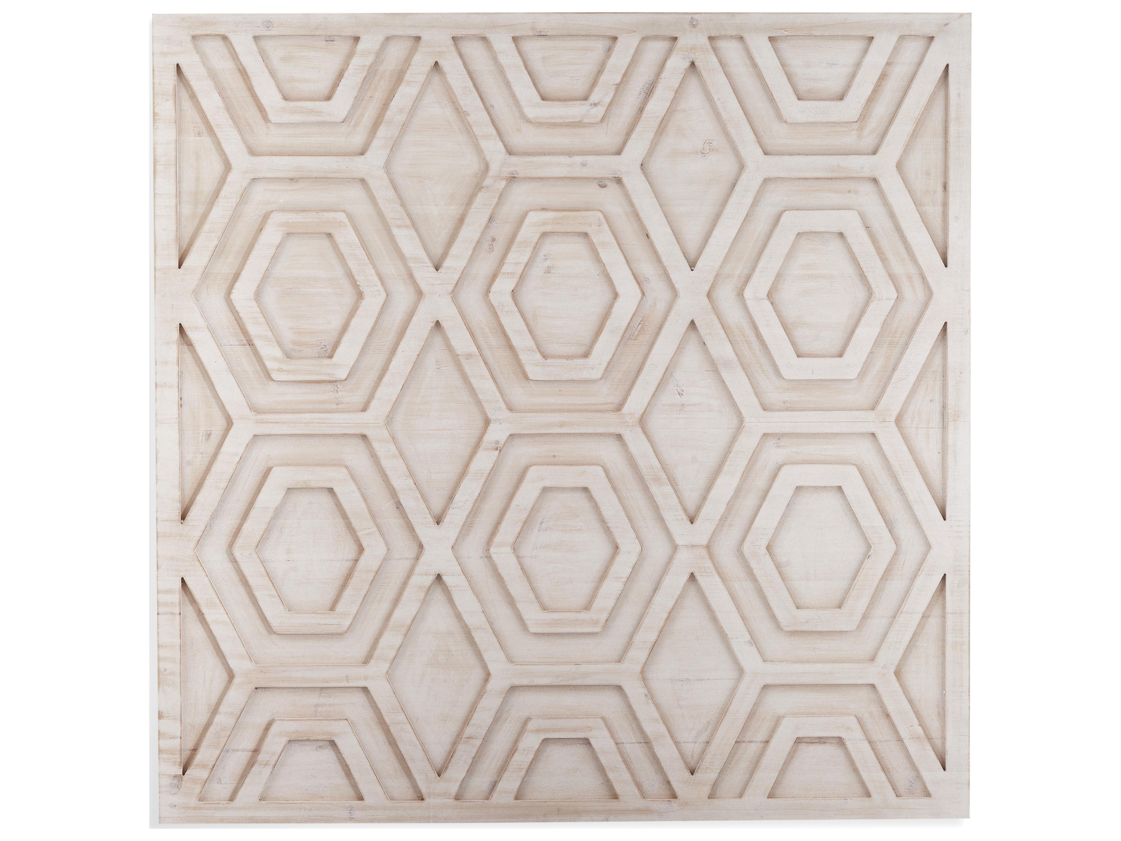 Bassett Mirror 3 Dimensional Geometric Wood Wall Art