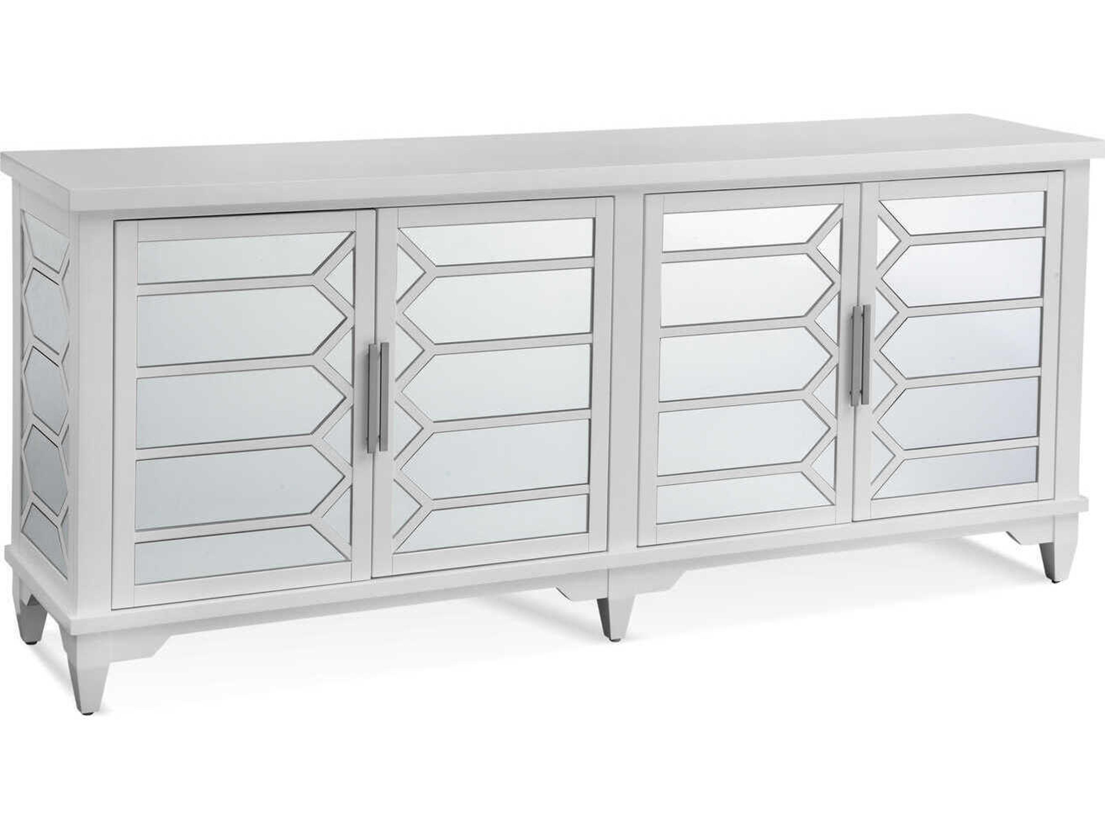 Bassett Mirror Redi 38" Poplar Wood White Sideboard