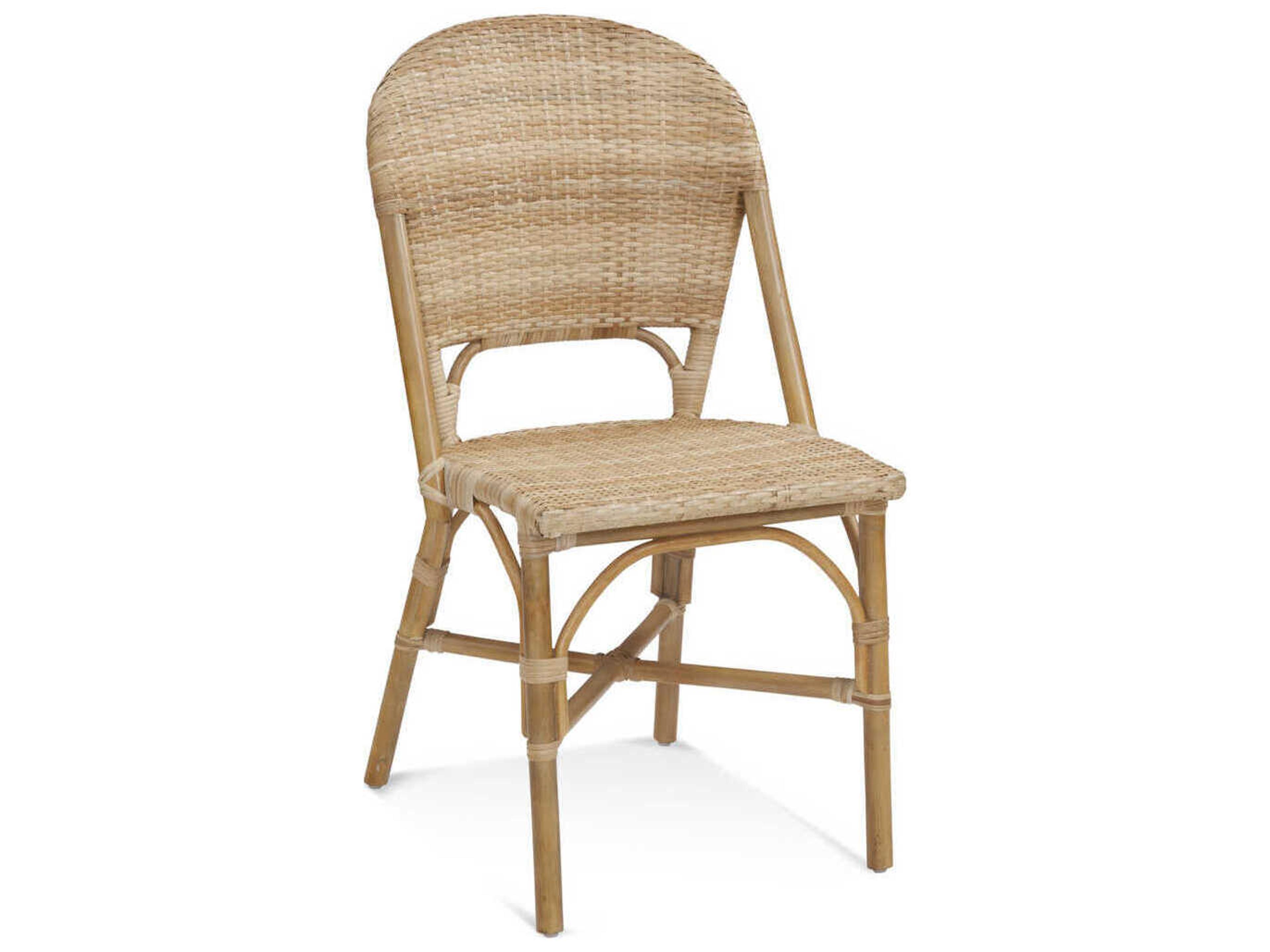 Bassett Mirror Granada Rattan Natural Side Dining Chair
