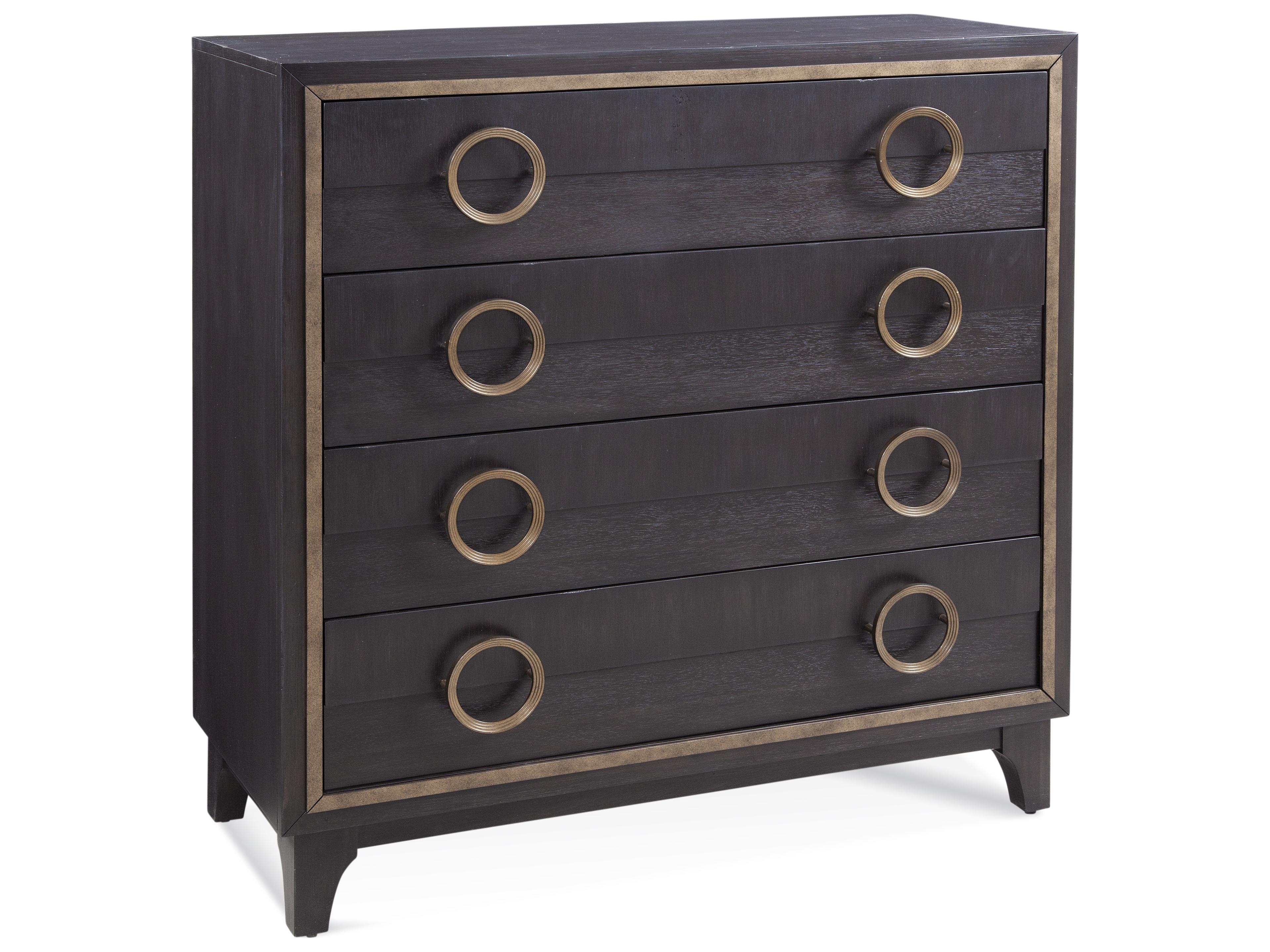 Bassett Mirror Dark Sumatra Black Accent Chest