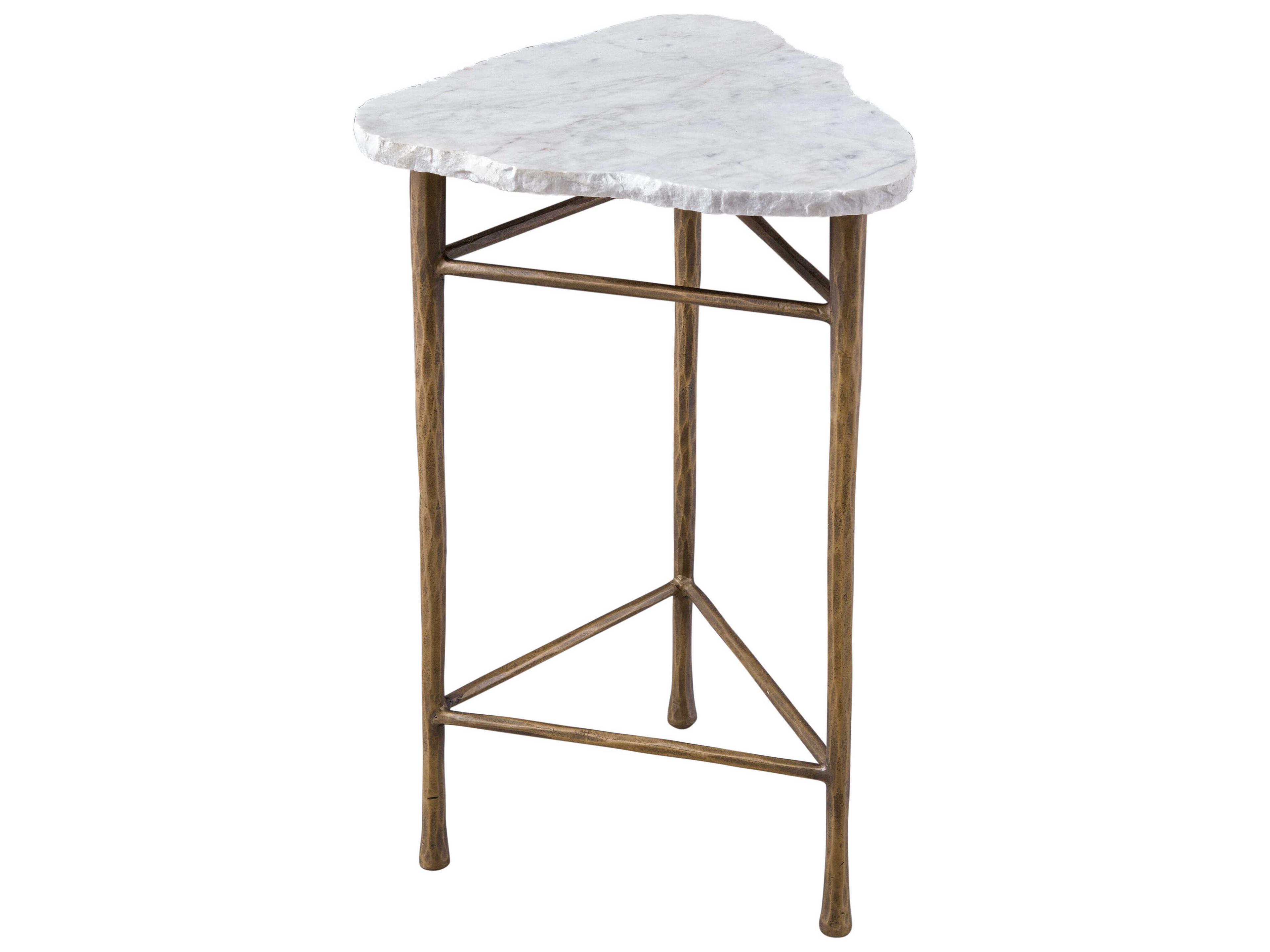 Bassett Mirror Brass Knapp Accent Table