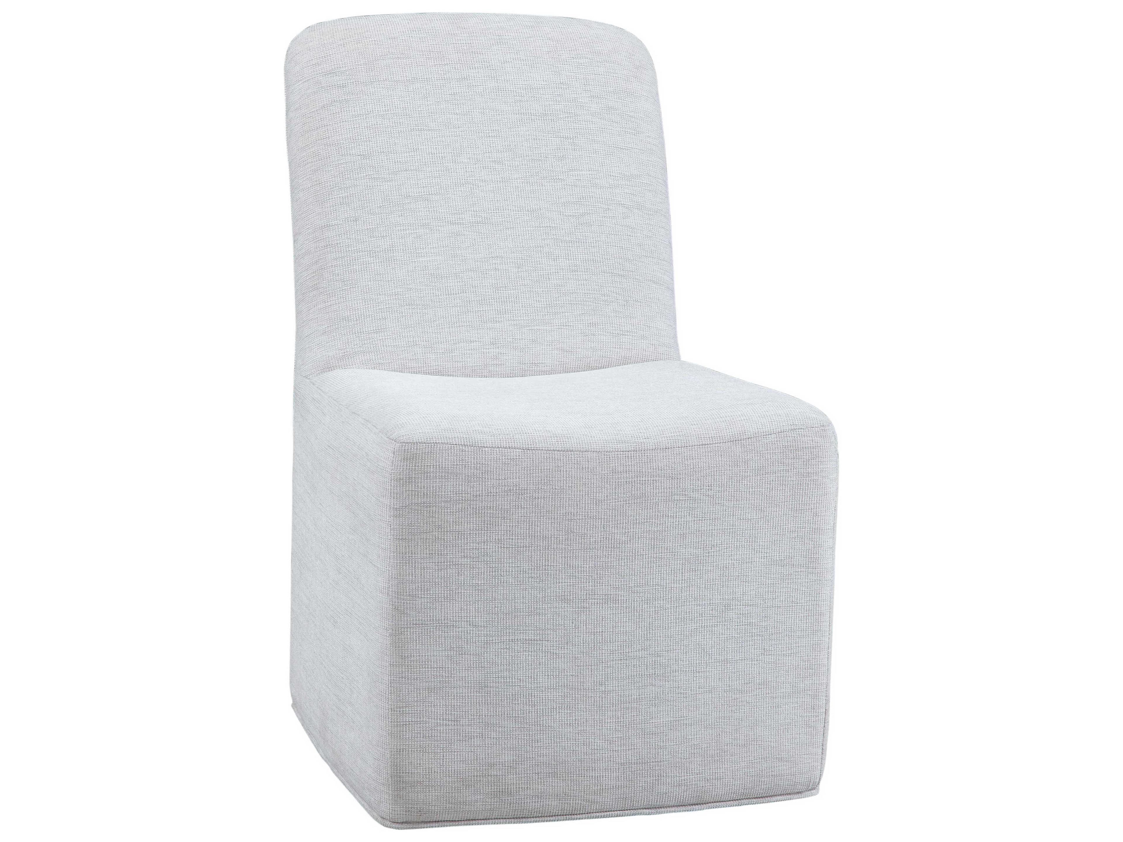 Bassett Mirror Meyer Gray Upholstered Side Dining Chair Set of 2