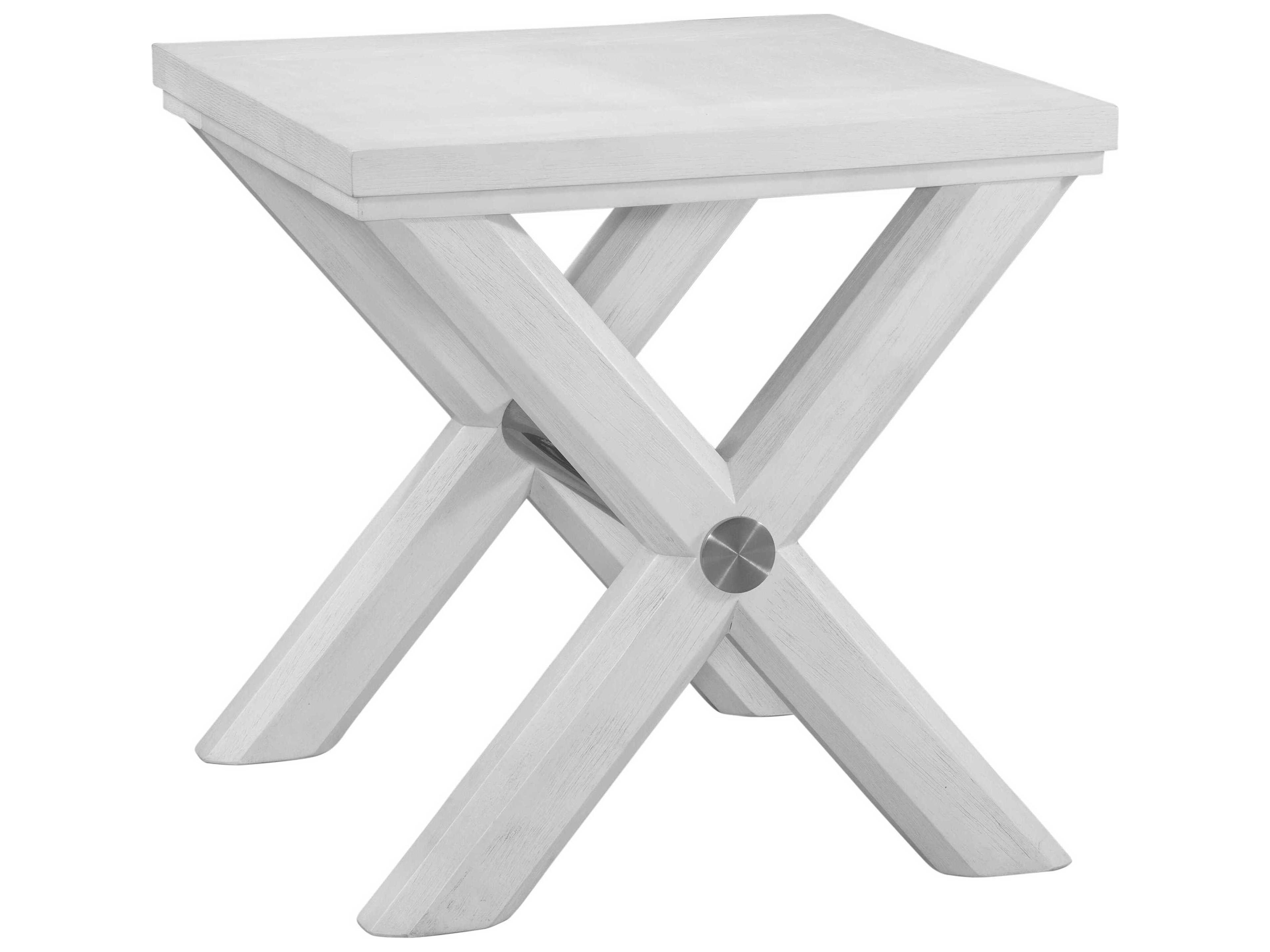 Bassett Mirror White Nadine End Table