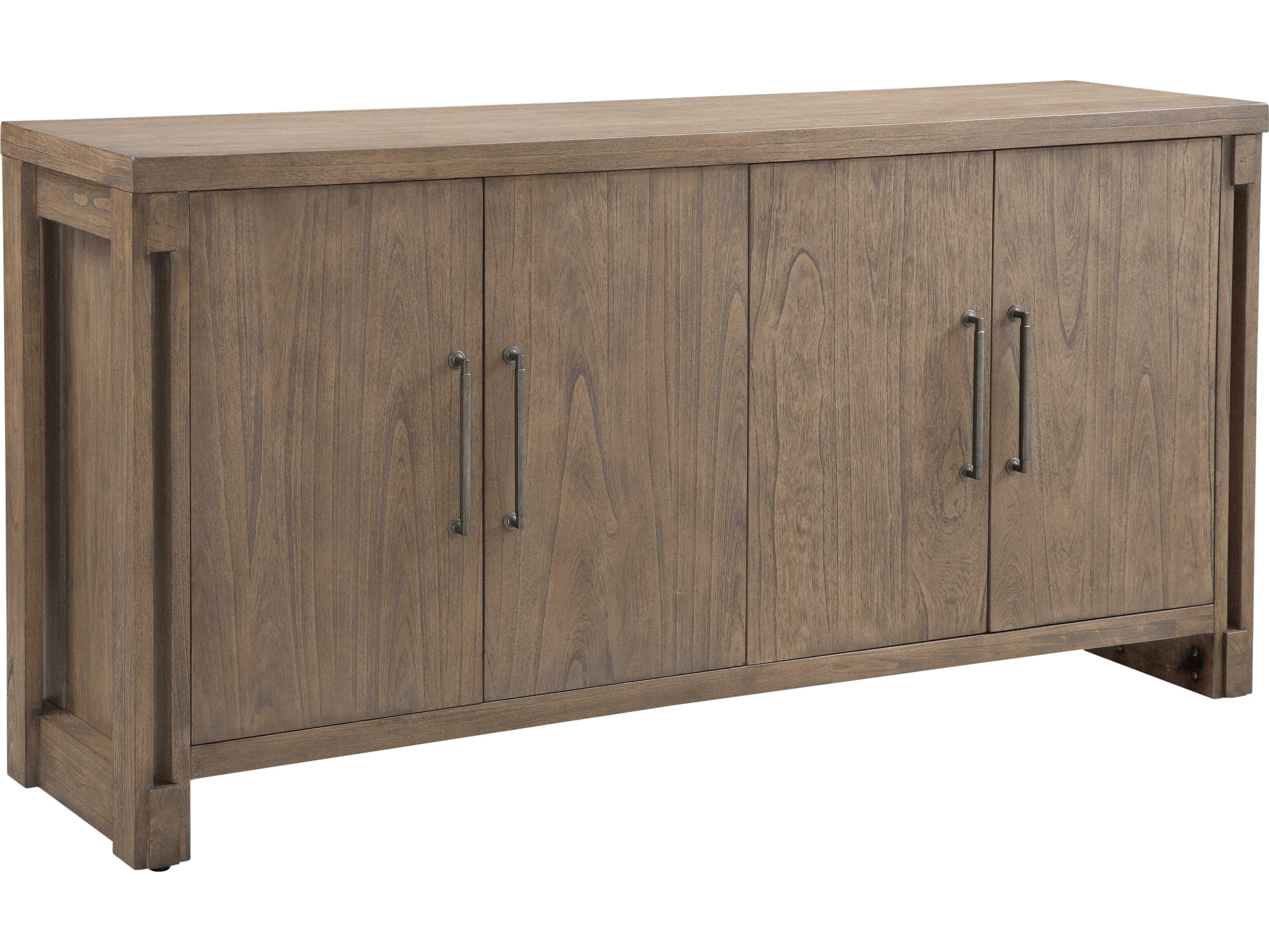 Bassett Mirror Mcguire 72" Mindi Wood Gray Sideboard