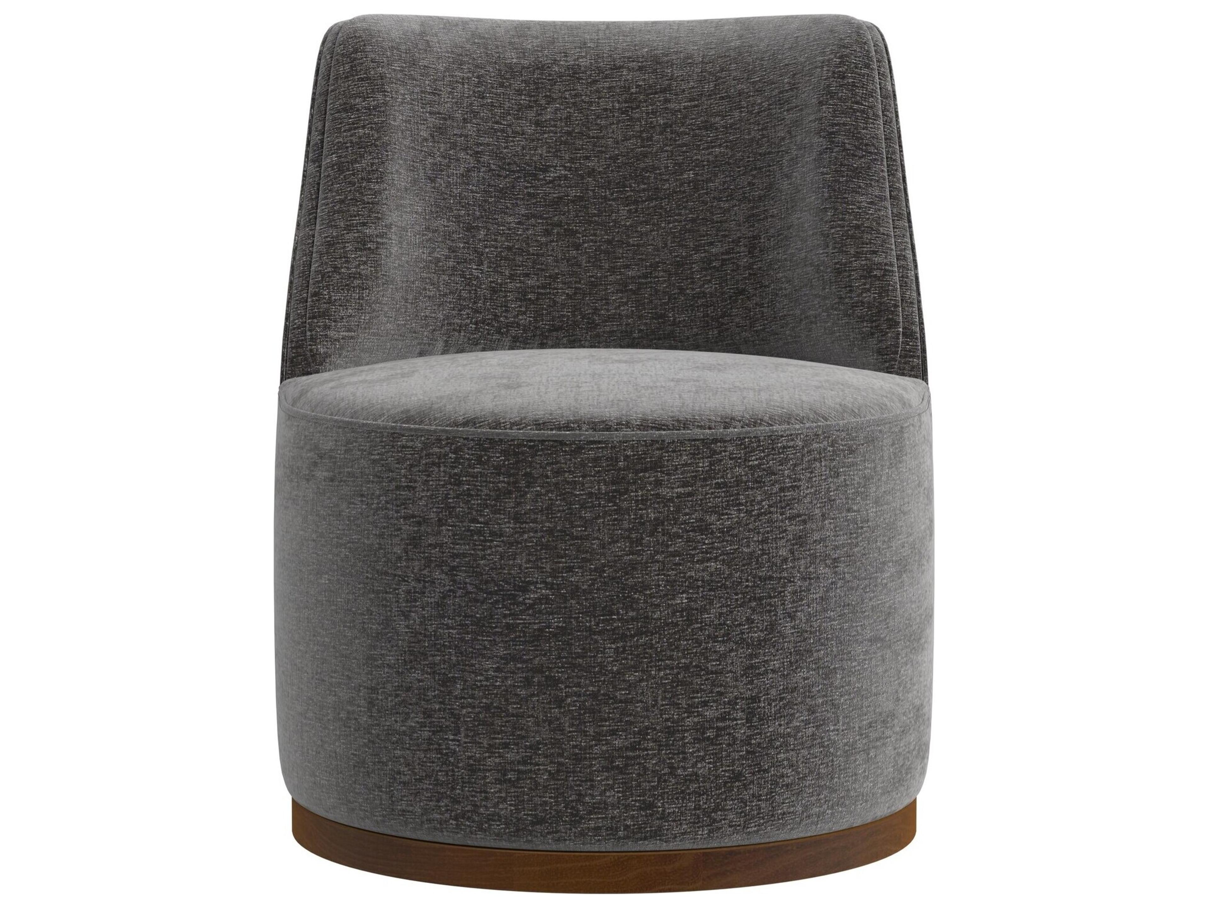 Bassett Mirror Burke Swivel Gray Accent Chair