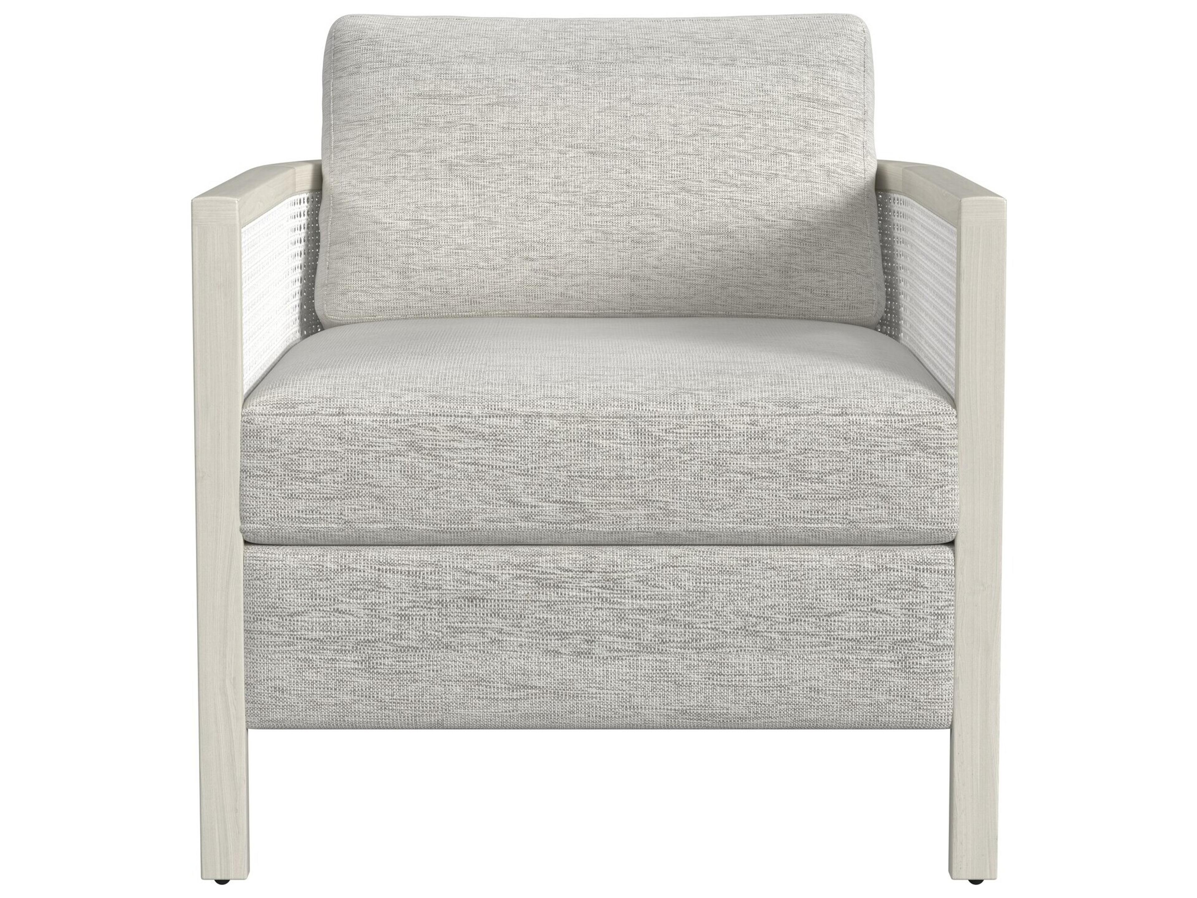 Bassett Mirror Mylo White Fabric Accent Chair