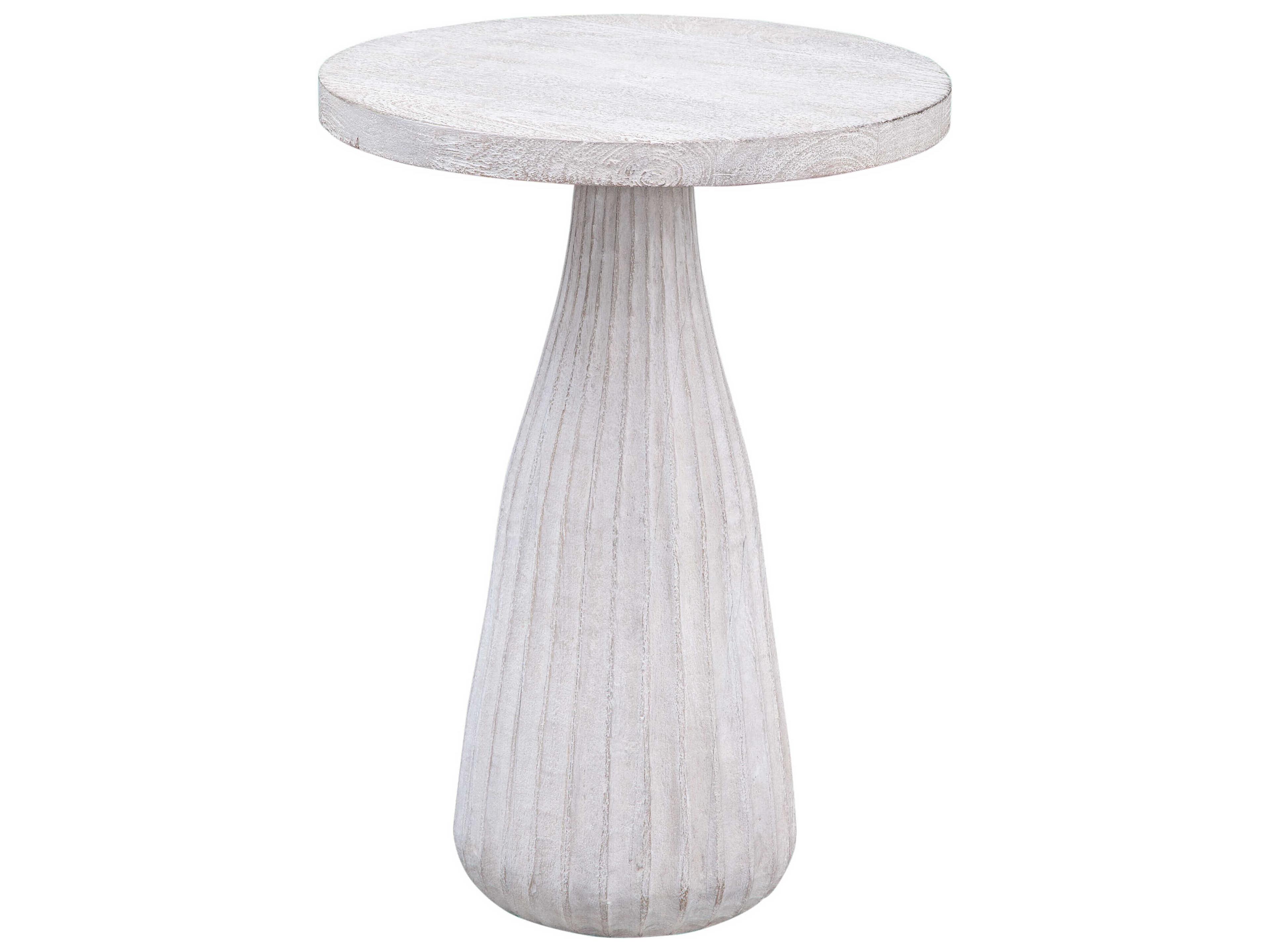 Bassett Mirror White Aimee Accent Table