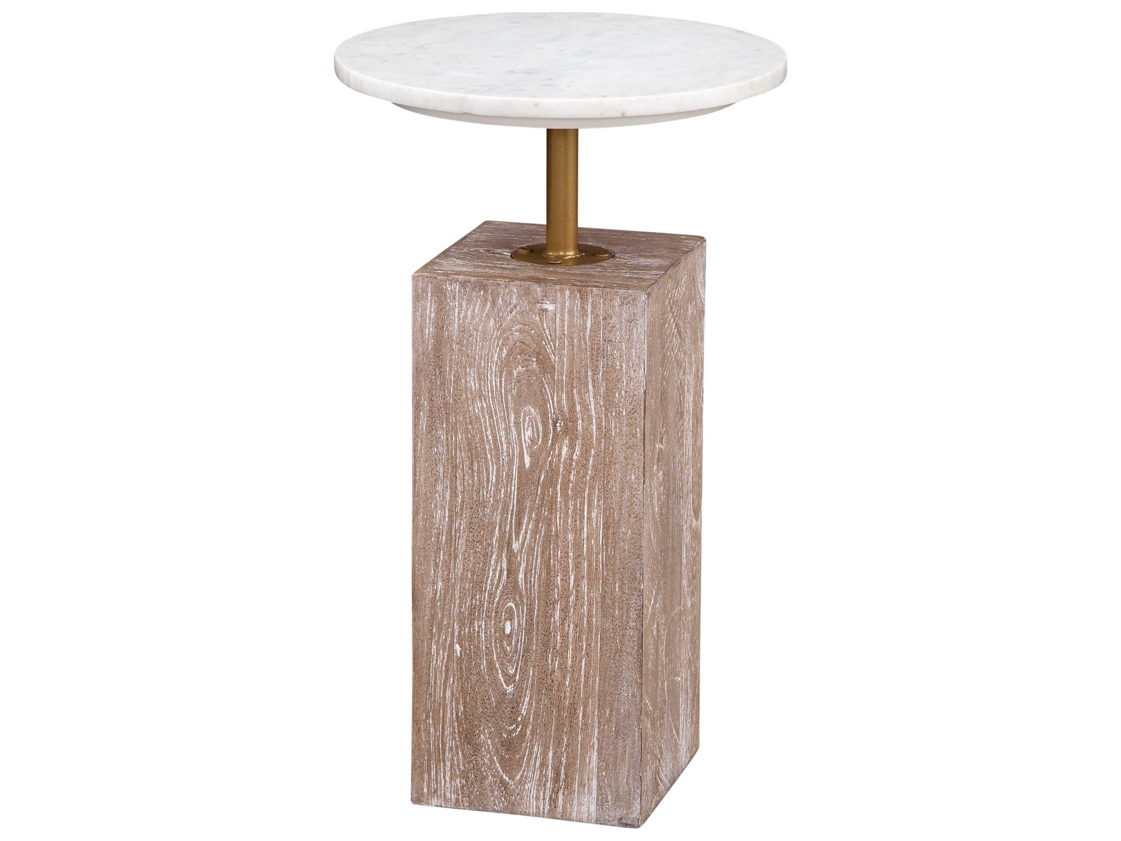 Bassett Mirror White Holt Accent Table