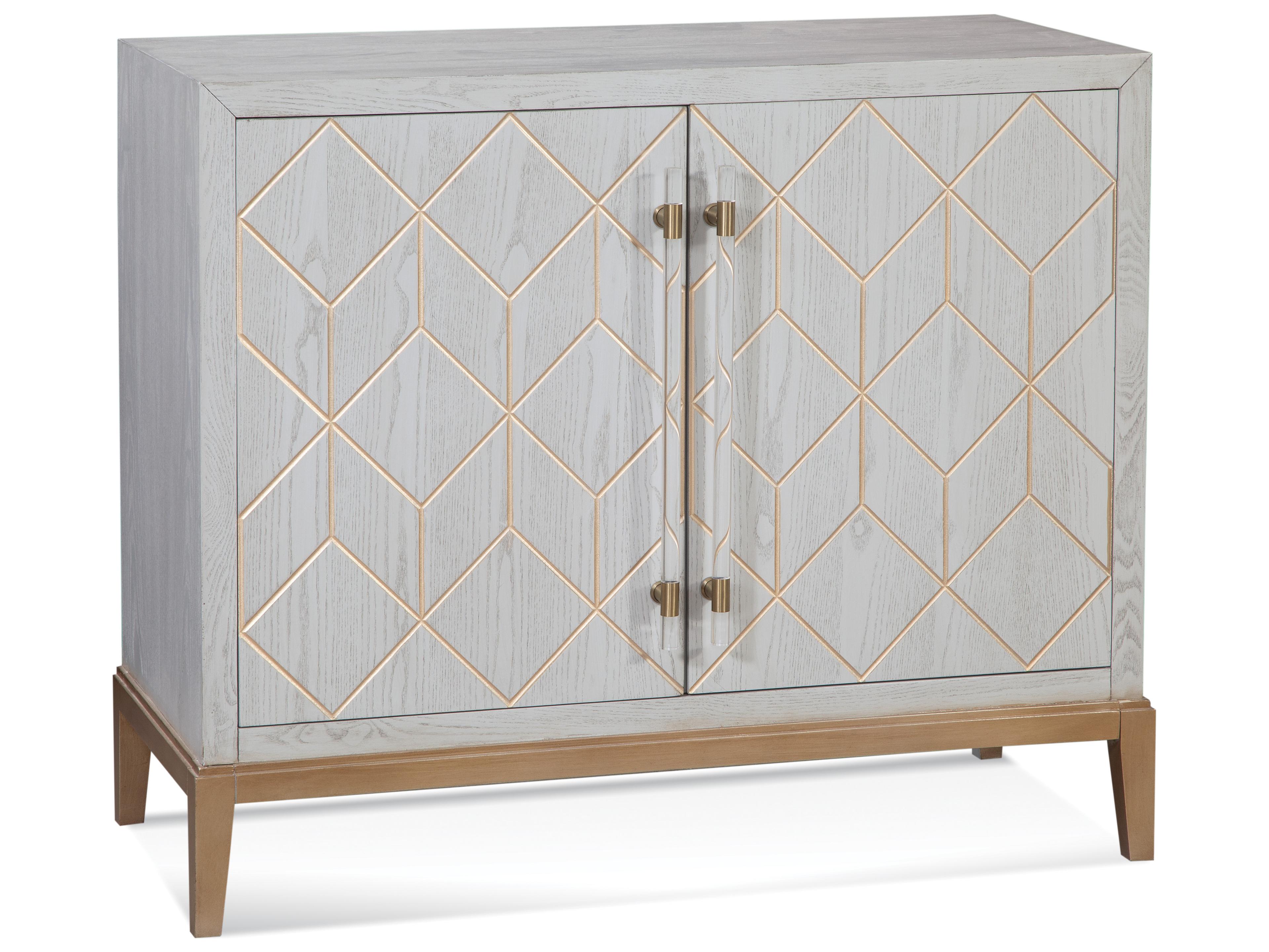 Bassett Mirror Perrine Wide Gray Accent Chest