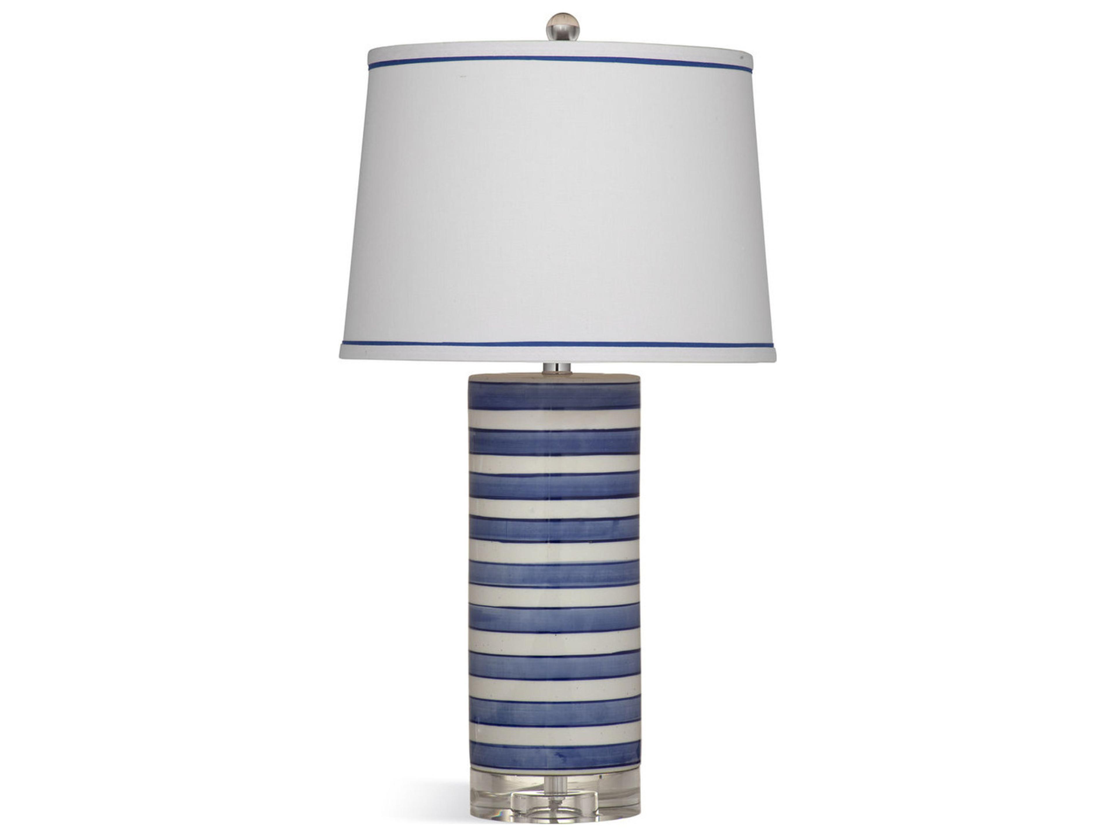 Bassett Mirror Regatta Blue White Buffet Lamp