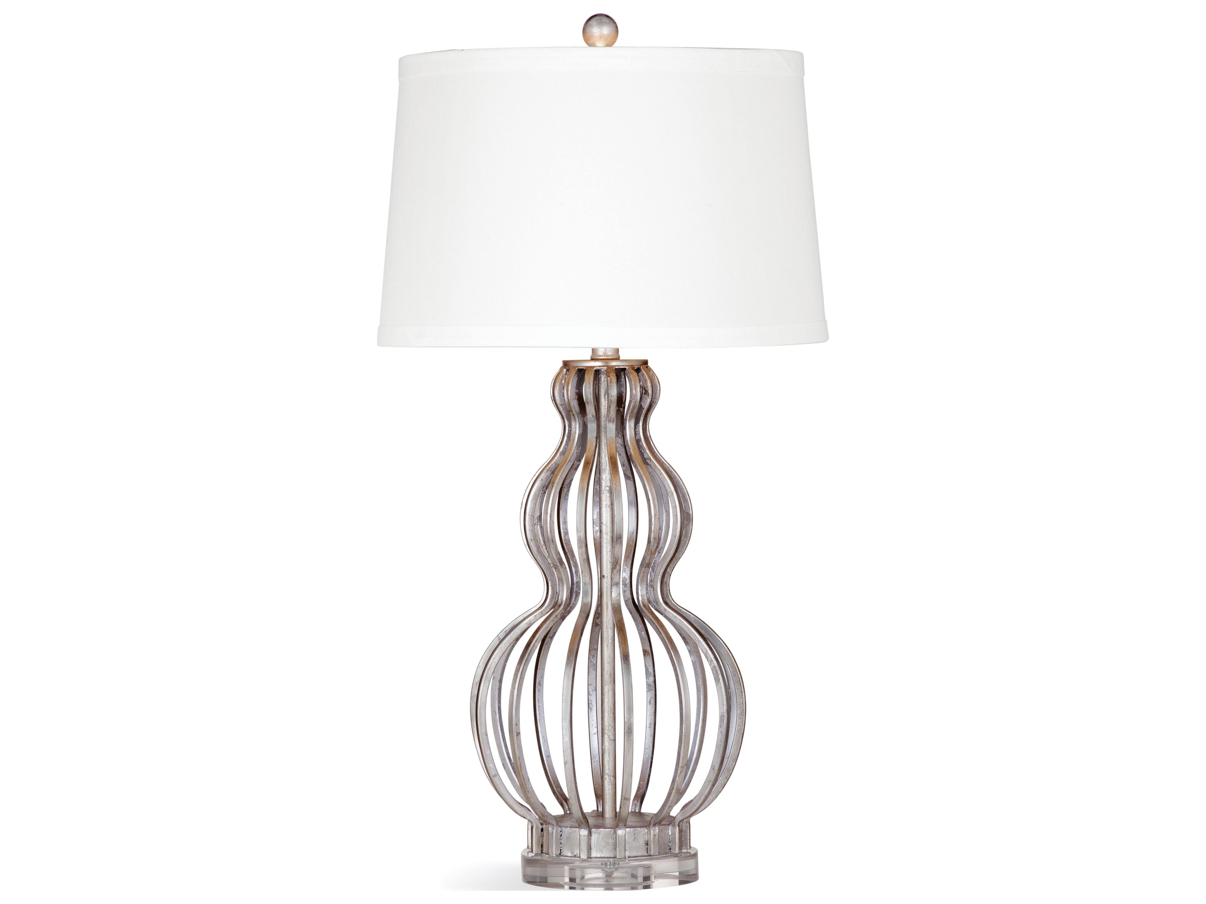 Bassett Mirror Sophie Silver Leaf Table Lamp