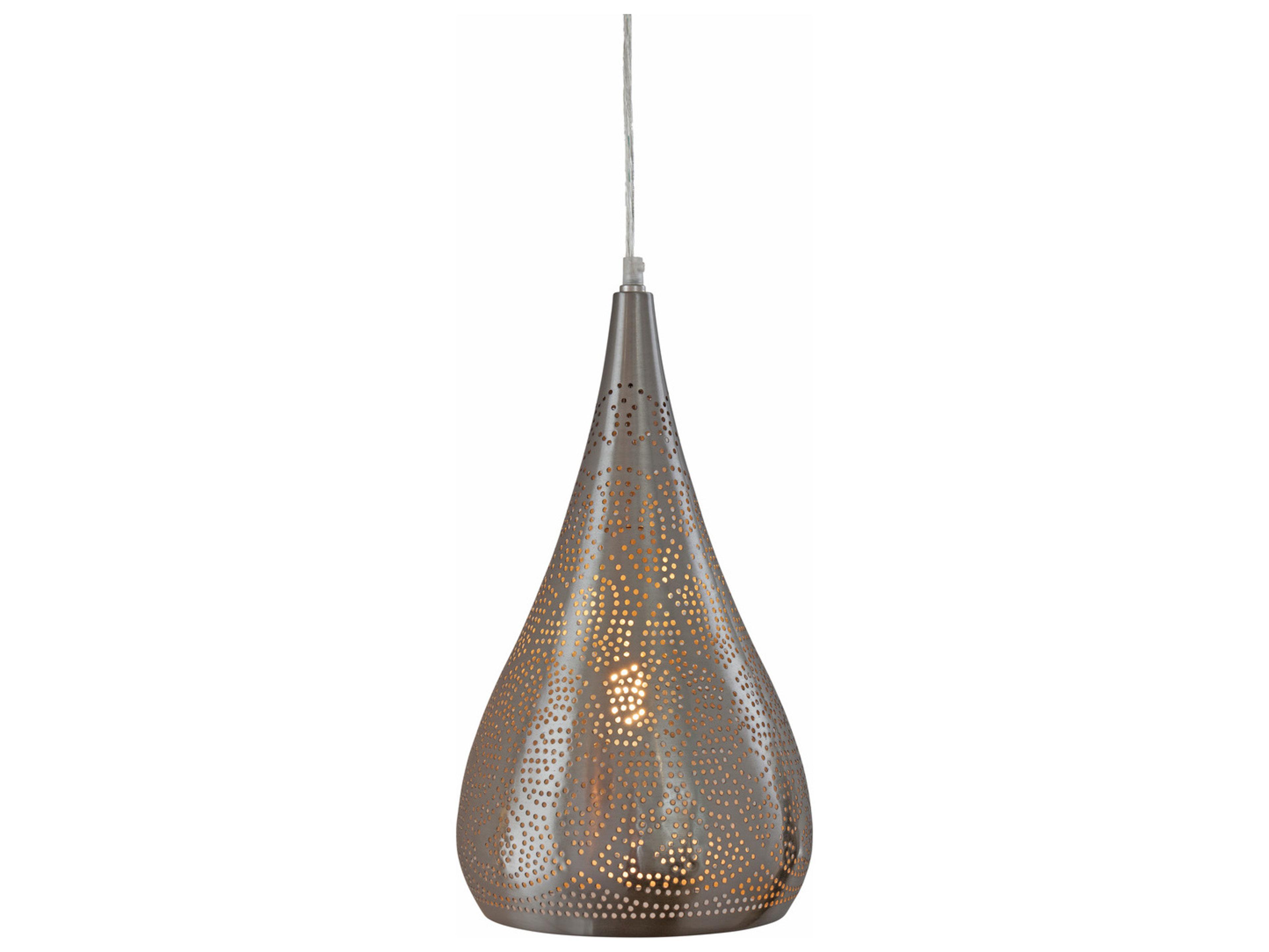 Bassett Mirror Metal Brushed Nickel Brass Mini Pendant