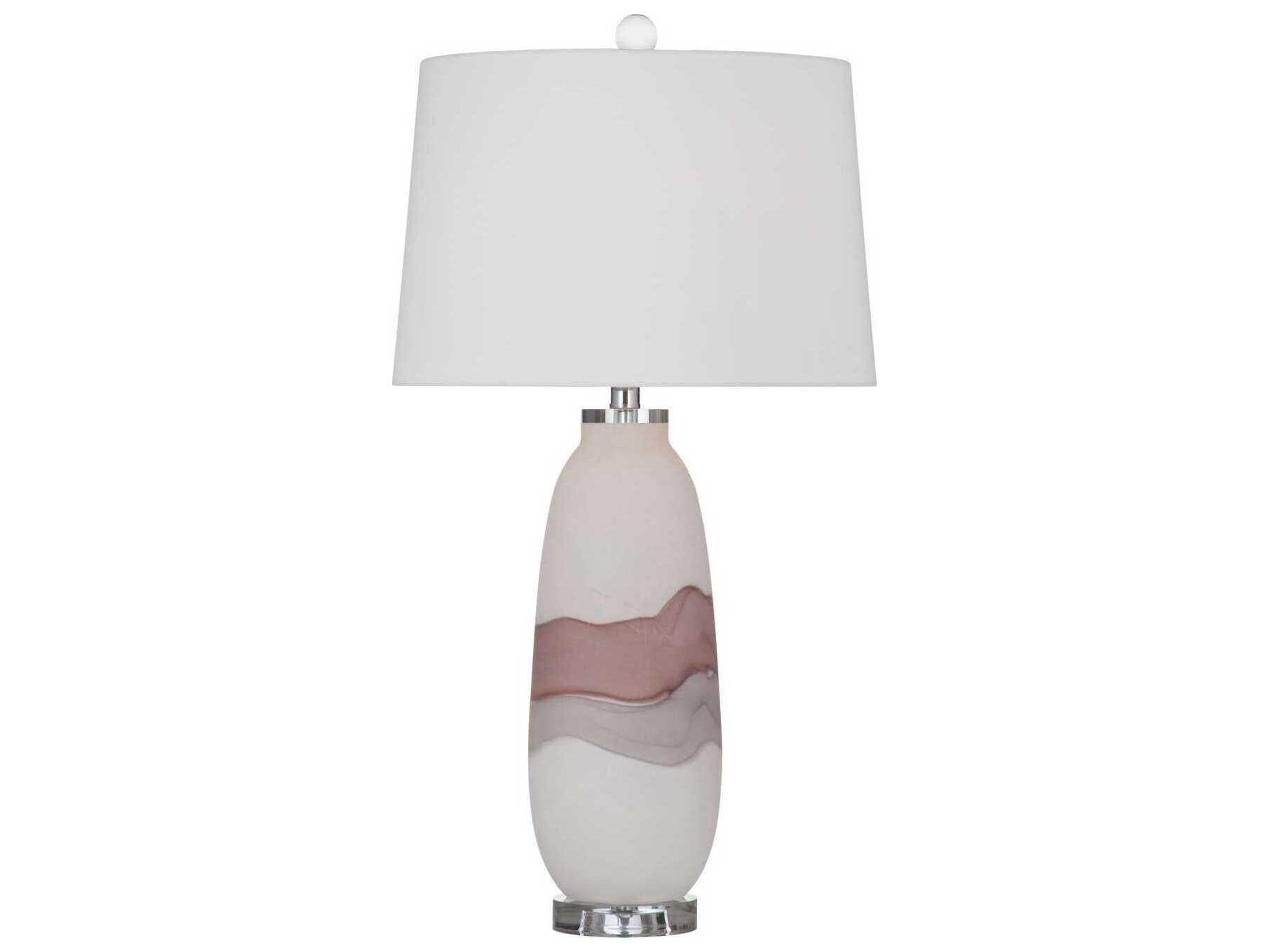 Bassett Mirror White Benin Table Lamp