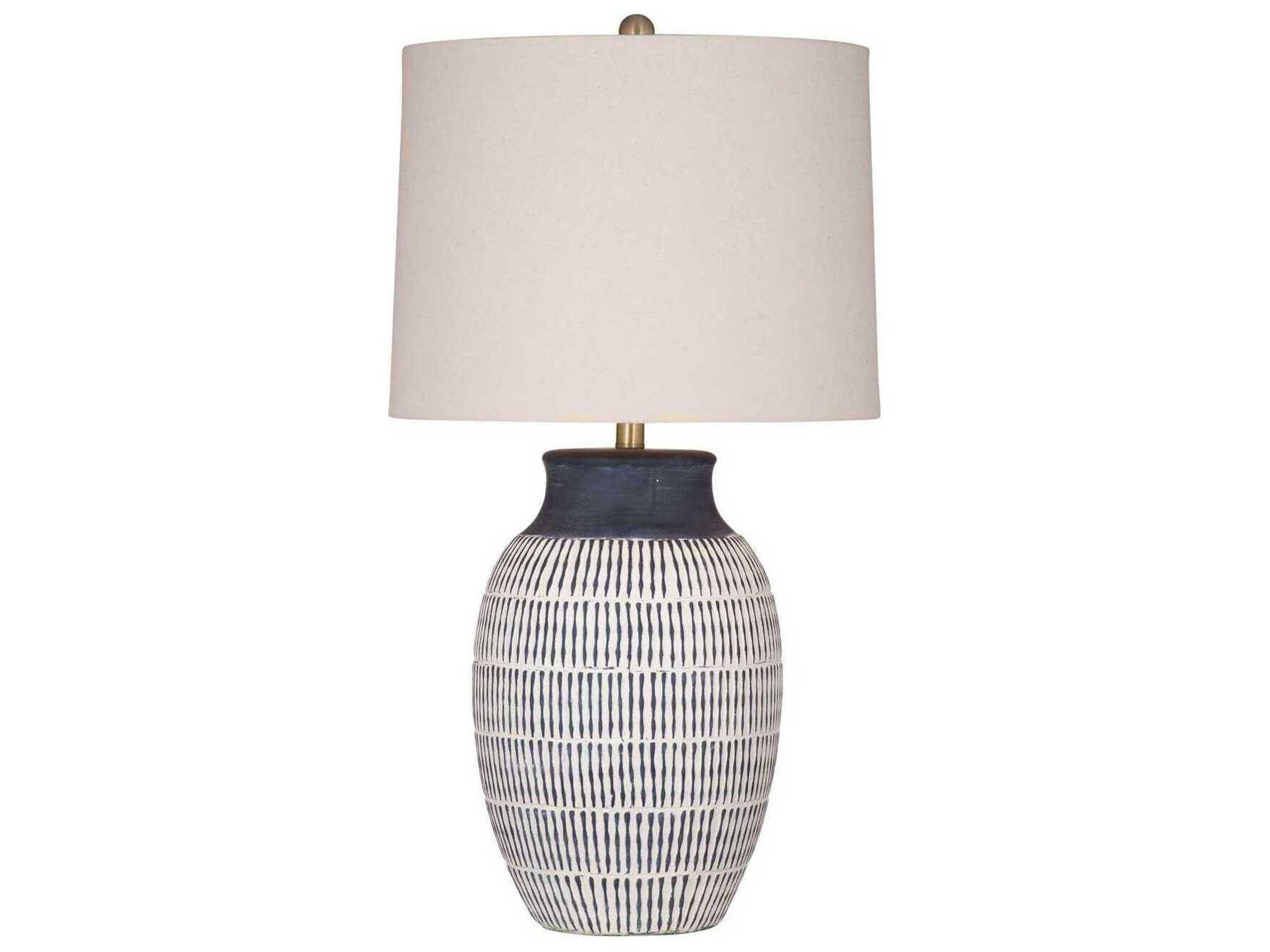 Bassett Mirror Blue Marrengo Table Lamp