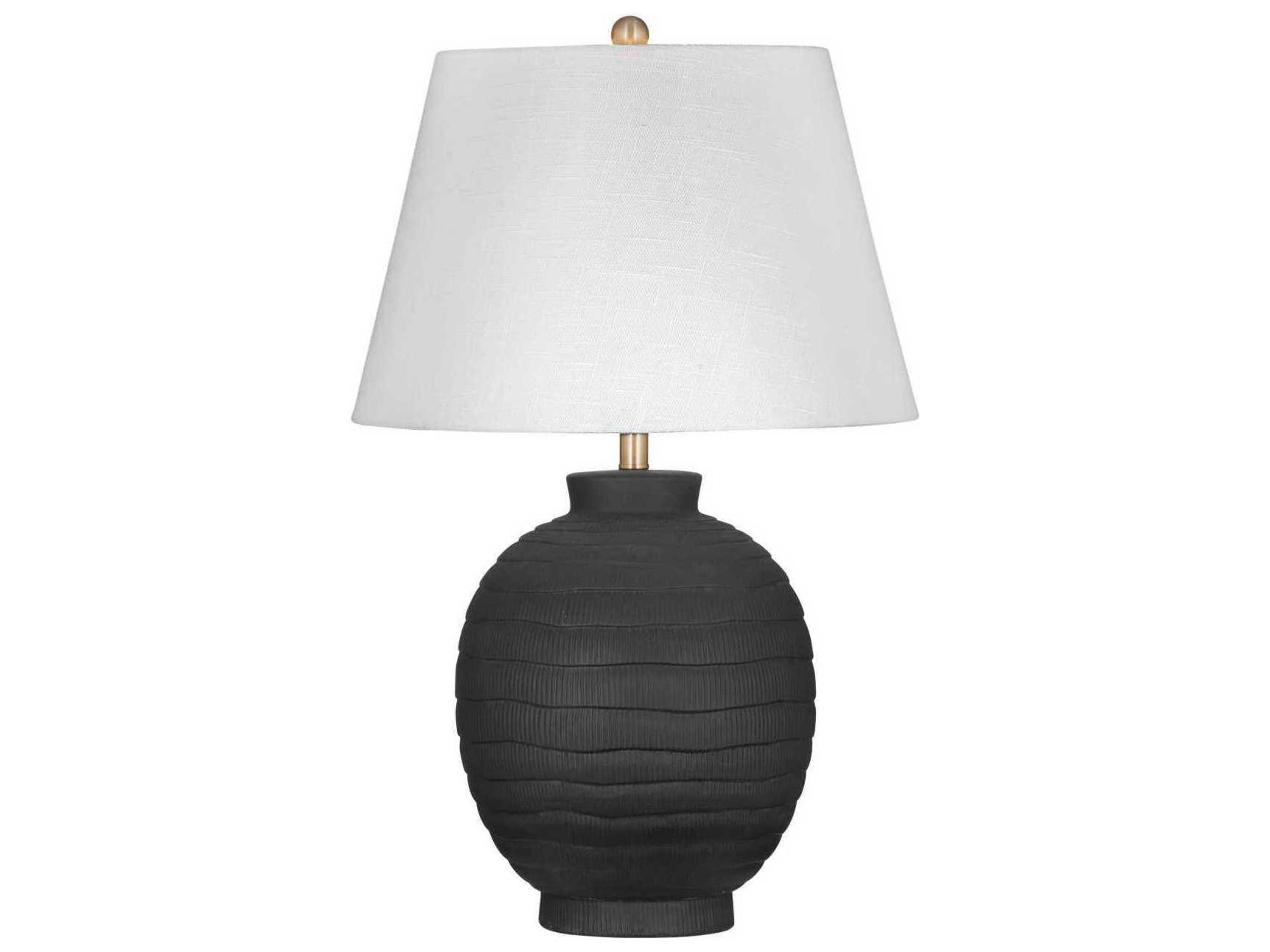 Bassett Mirror Black Ventraa Table Lamp