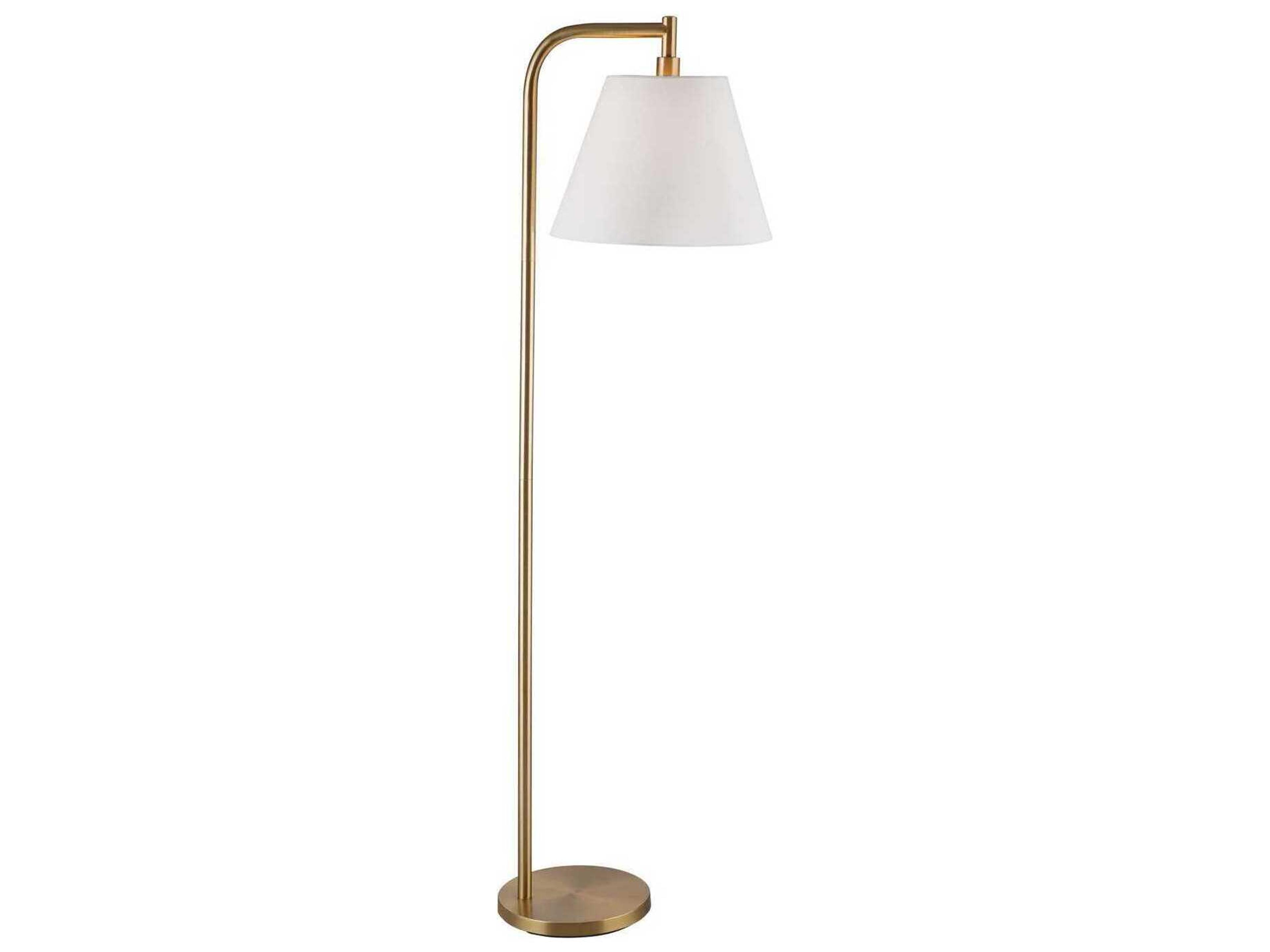 Bassett Mirror Gold Telfair Floor Lamp