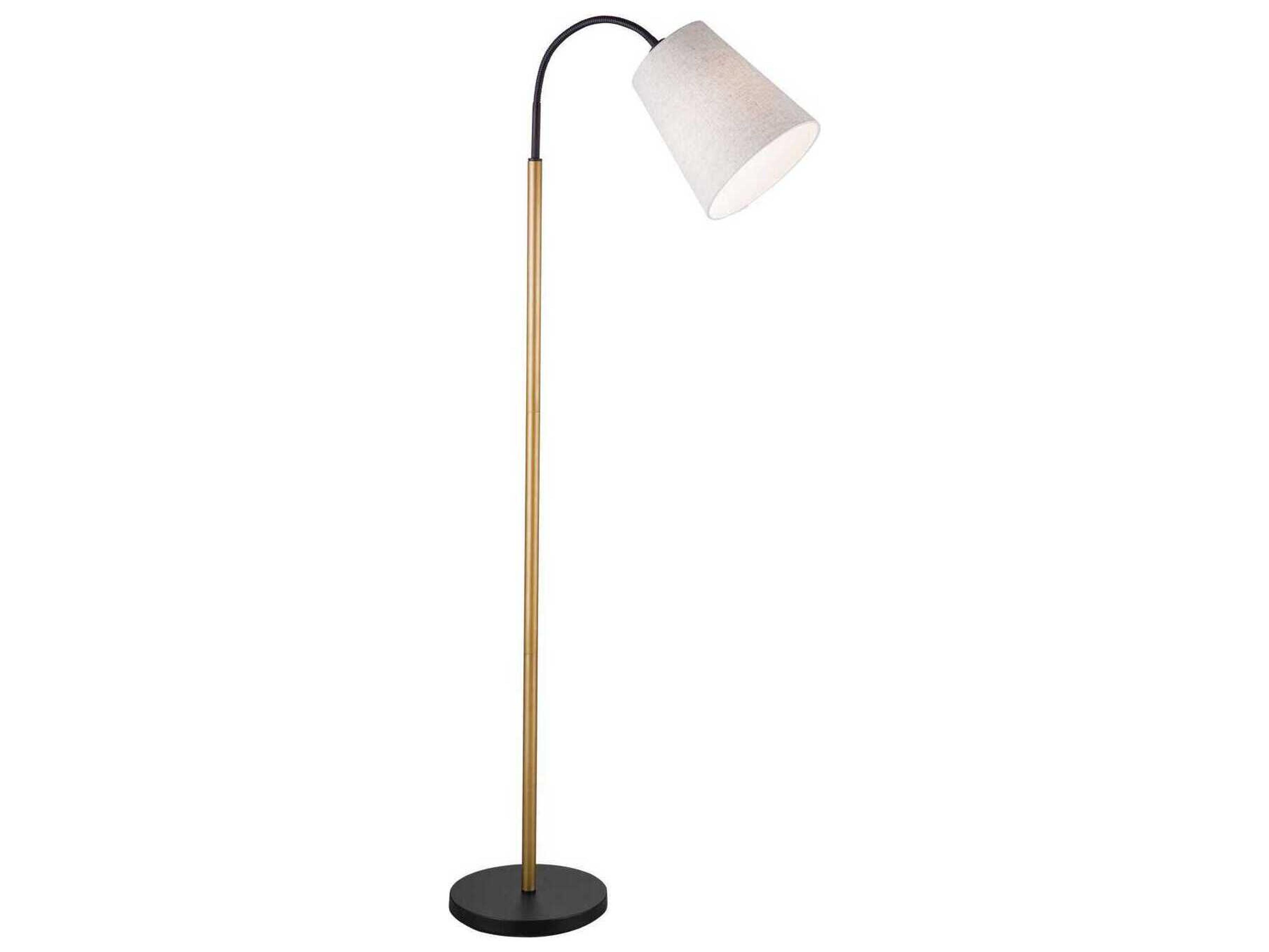 Bassett Mirror Gold Benton Floor Lamp