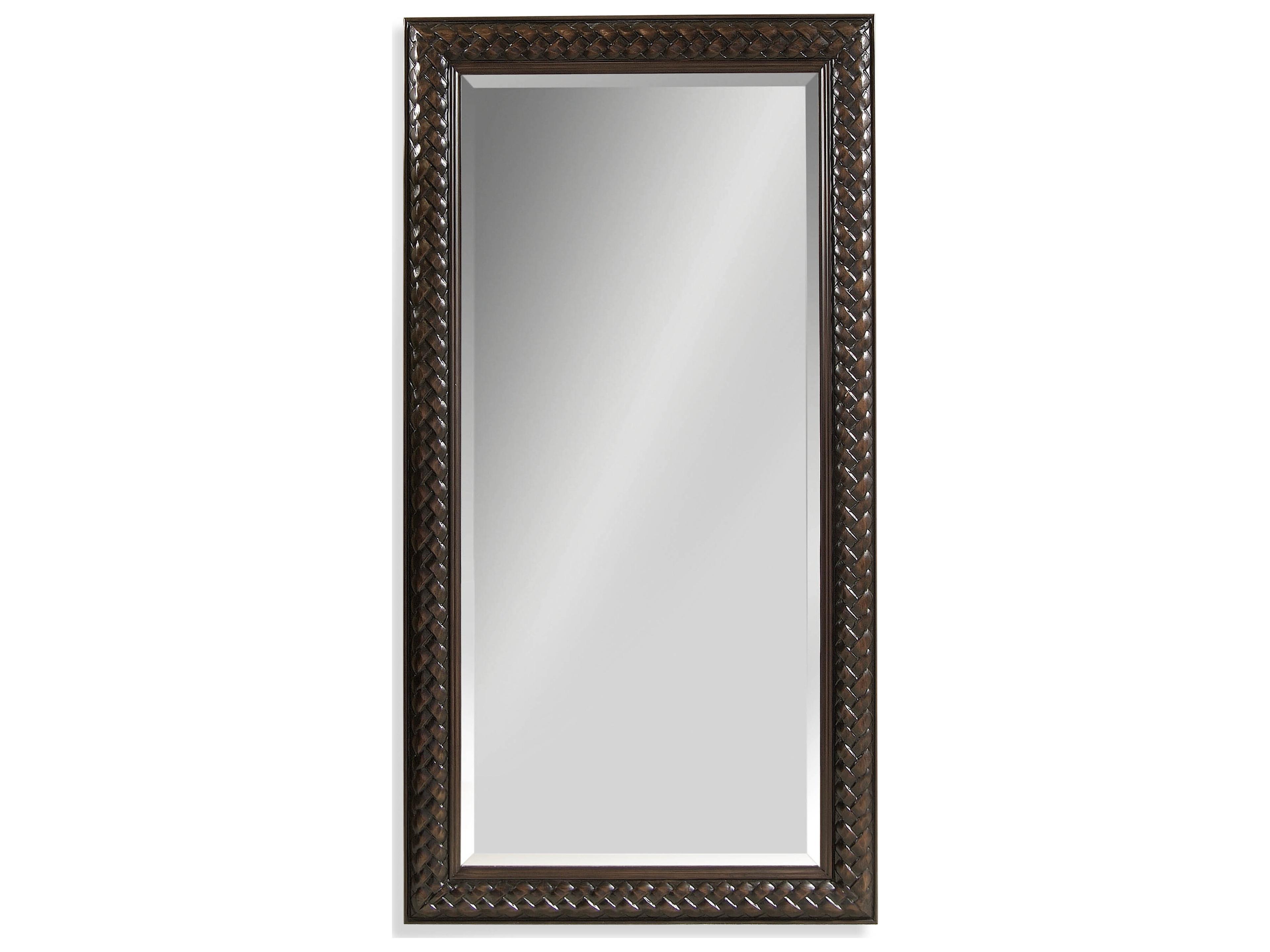 Bassett Mirror Pan Pacific Newcombe Rectangular Floor Leaner Mirror