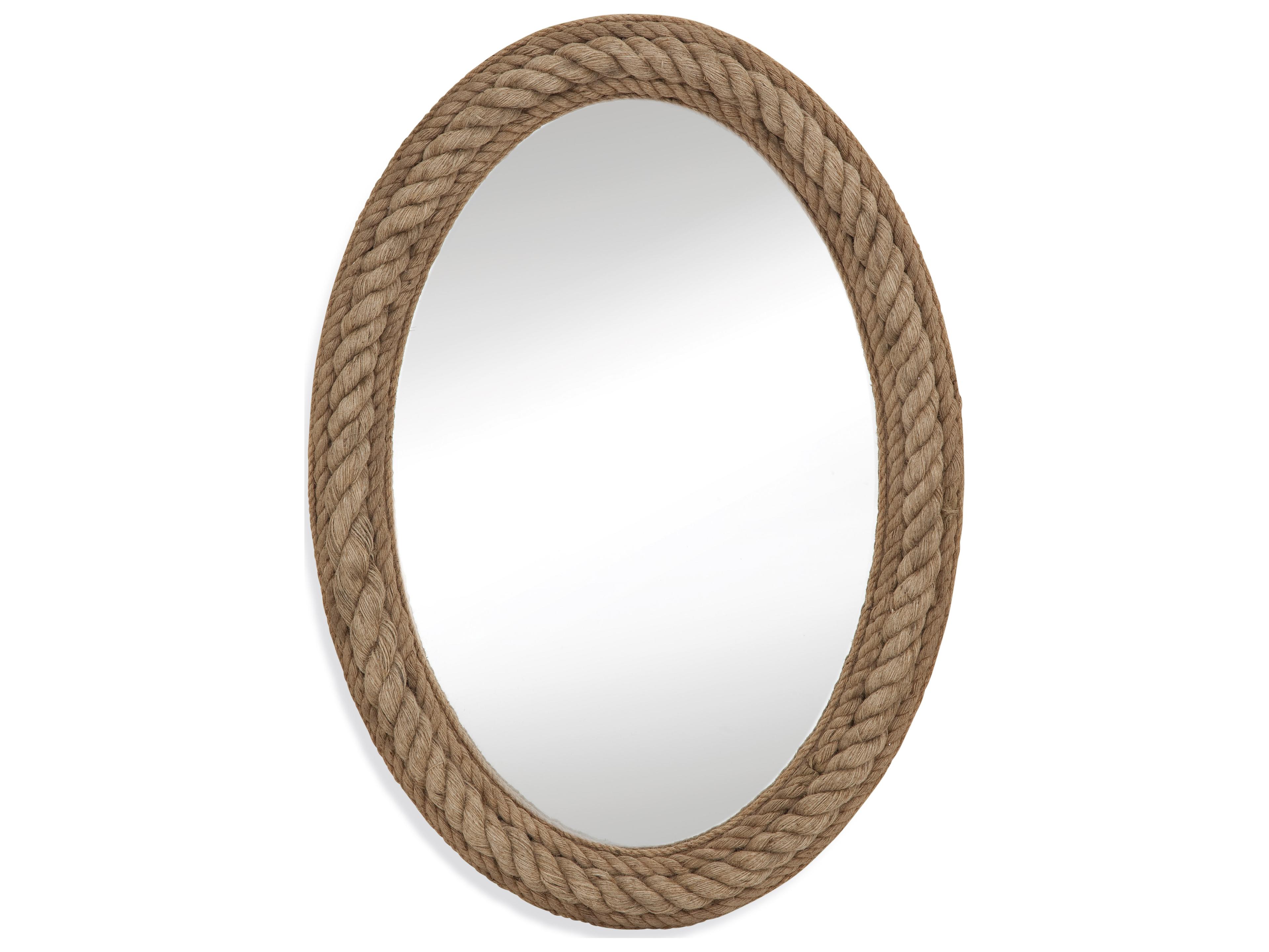 Bassett Mirror Pan Pacific Rope Oval Wall Mirror