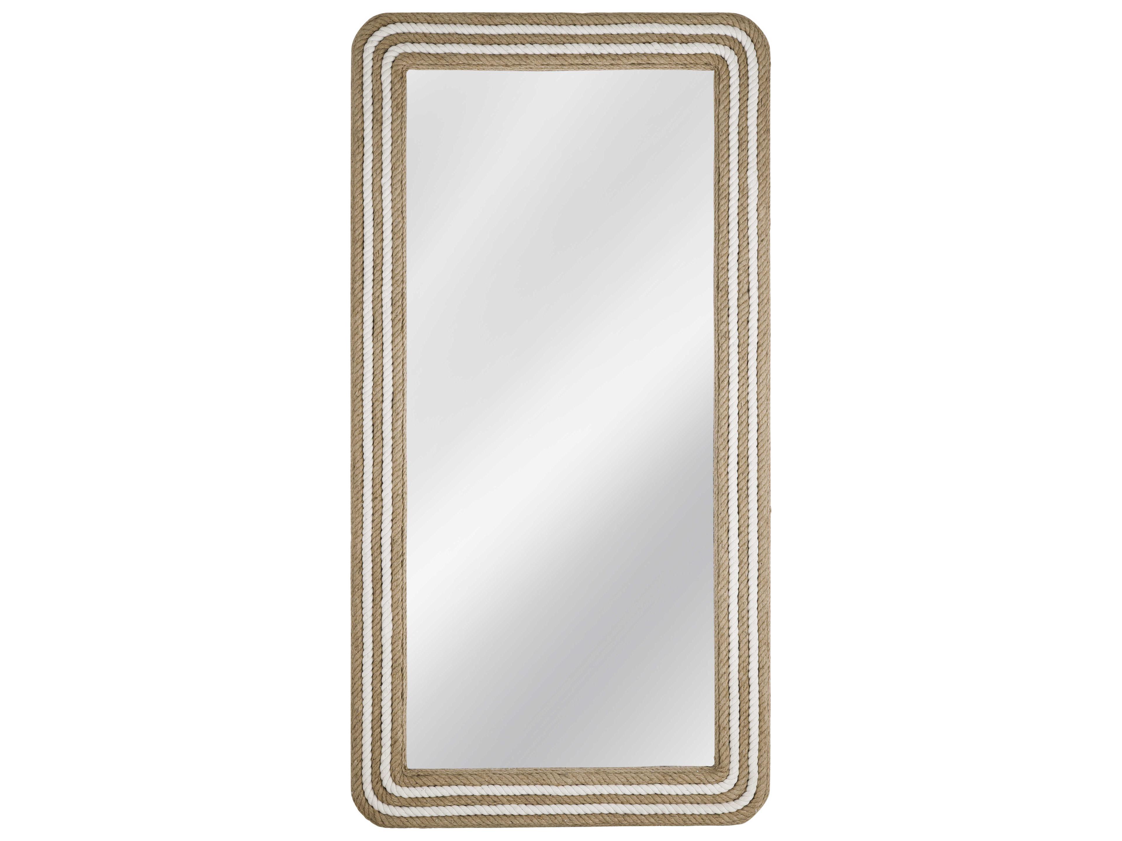Bassett Mirror Kiko White Floor Rectangular