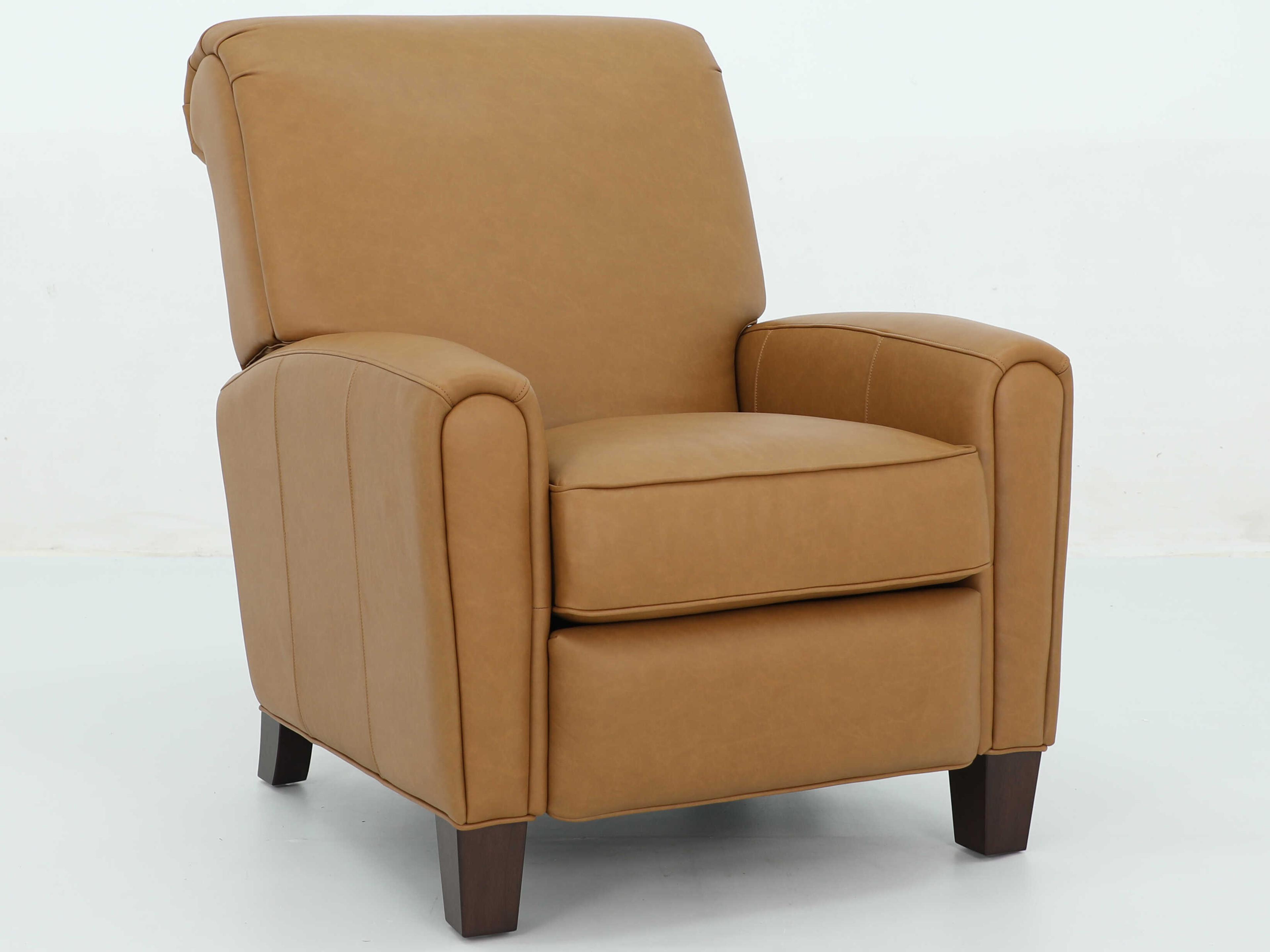 Barcalounger Vintage Harrington Santa Fe Brandy Brown Leather Recliner