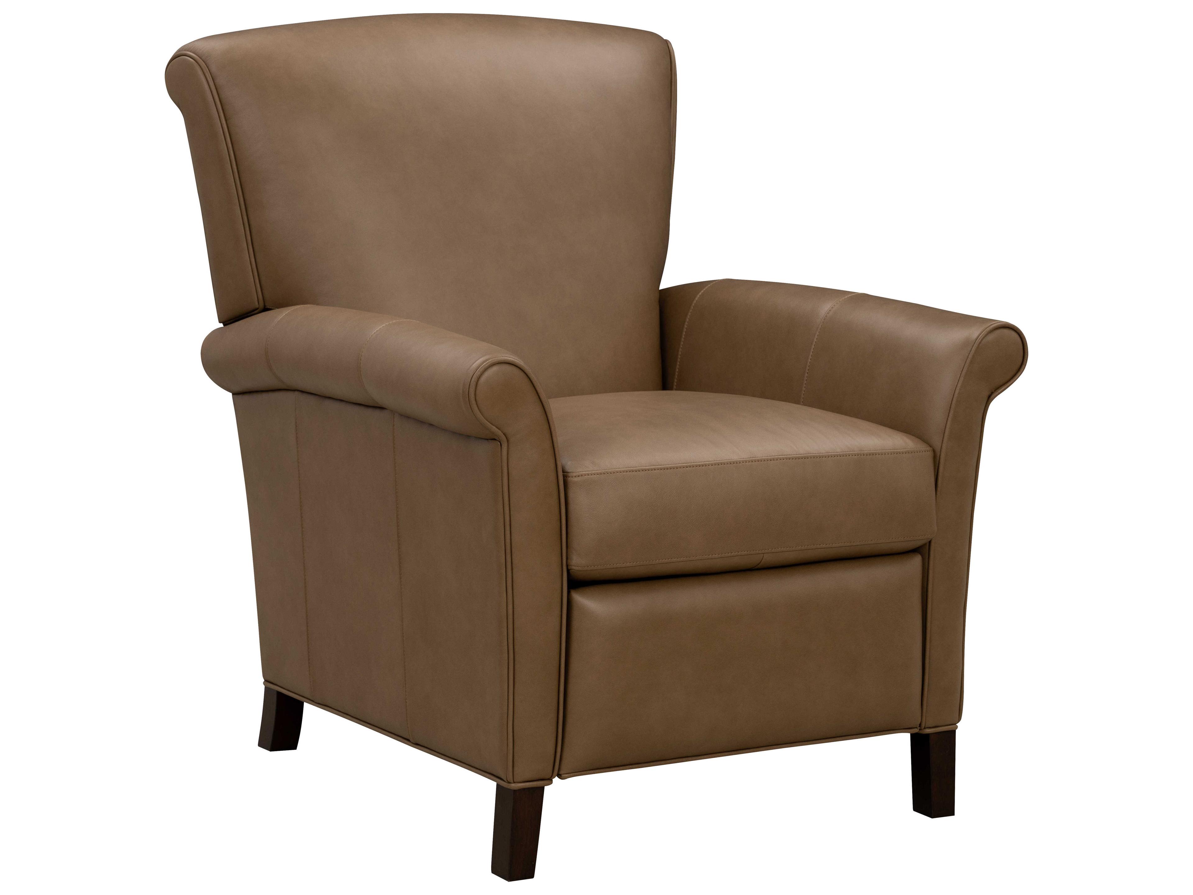 Barcalounger Vintage Phoebe Hillwood Toffee Brown Leather Recliner