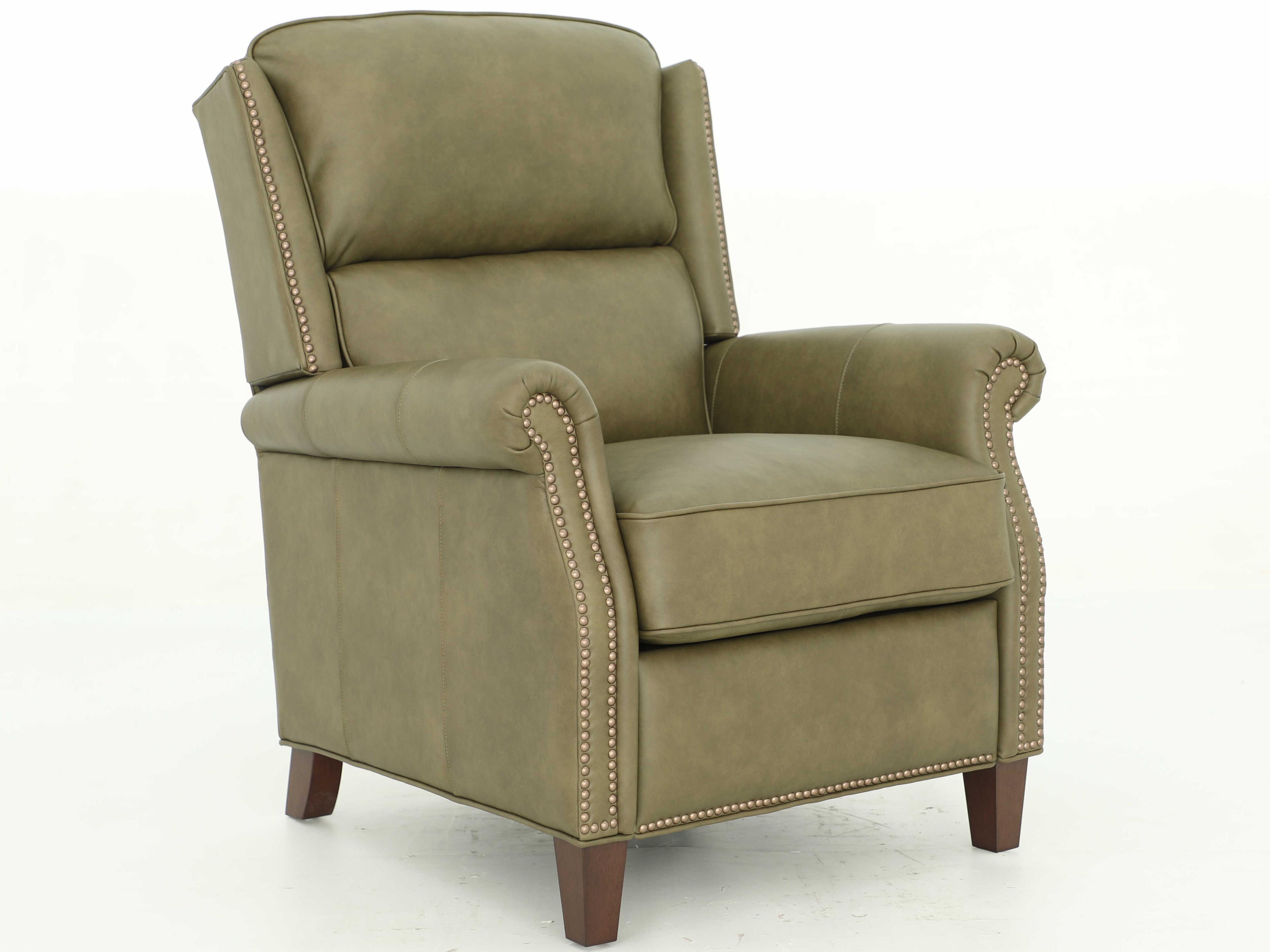 Barcalounger Vintage Shasta Oasis Olive Green Leather Recliner