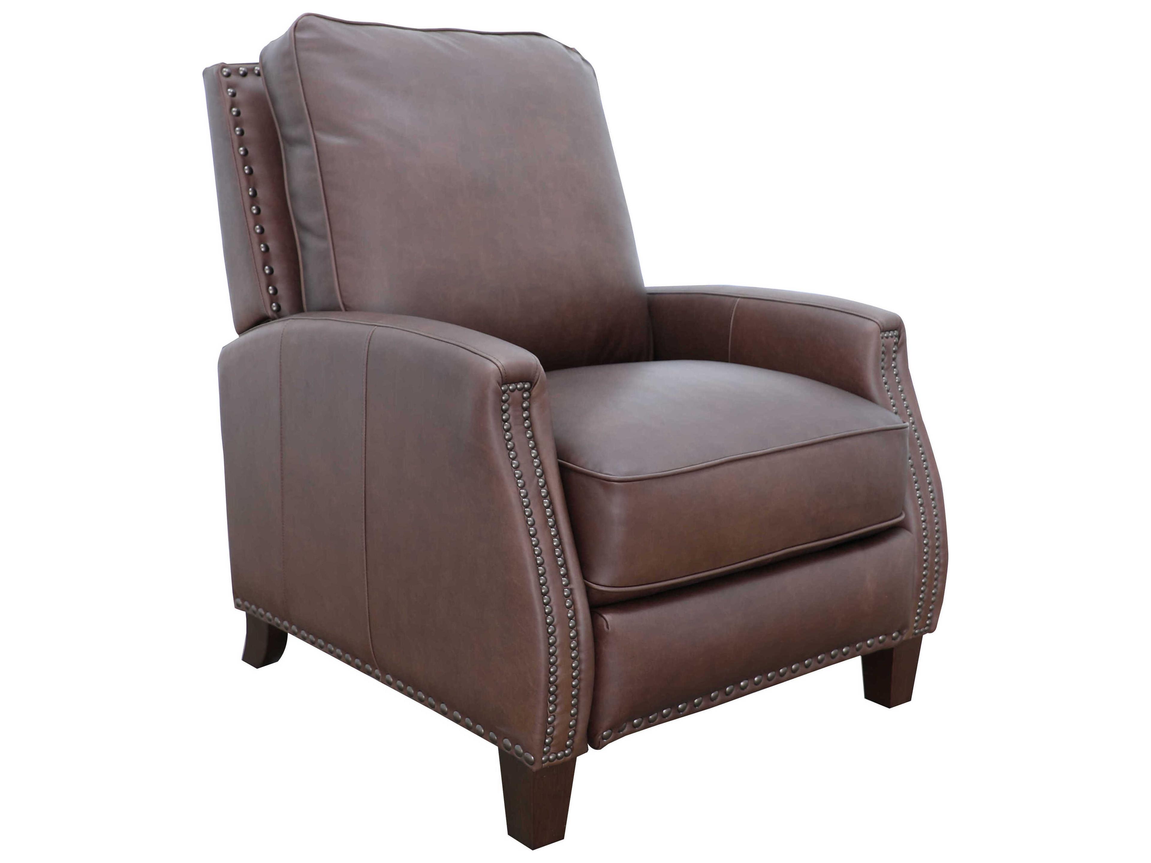 Barcalounger Vintage Melrose Clifton Chocolate Brown Leather Recliner
