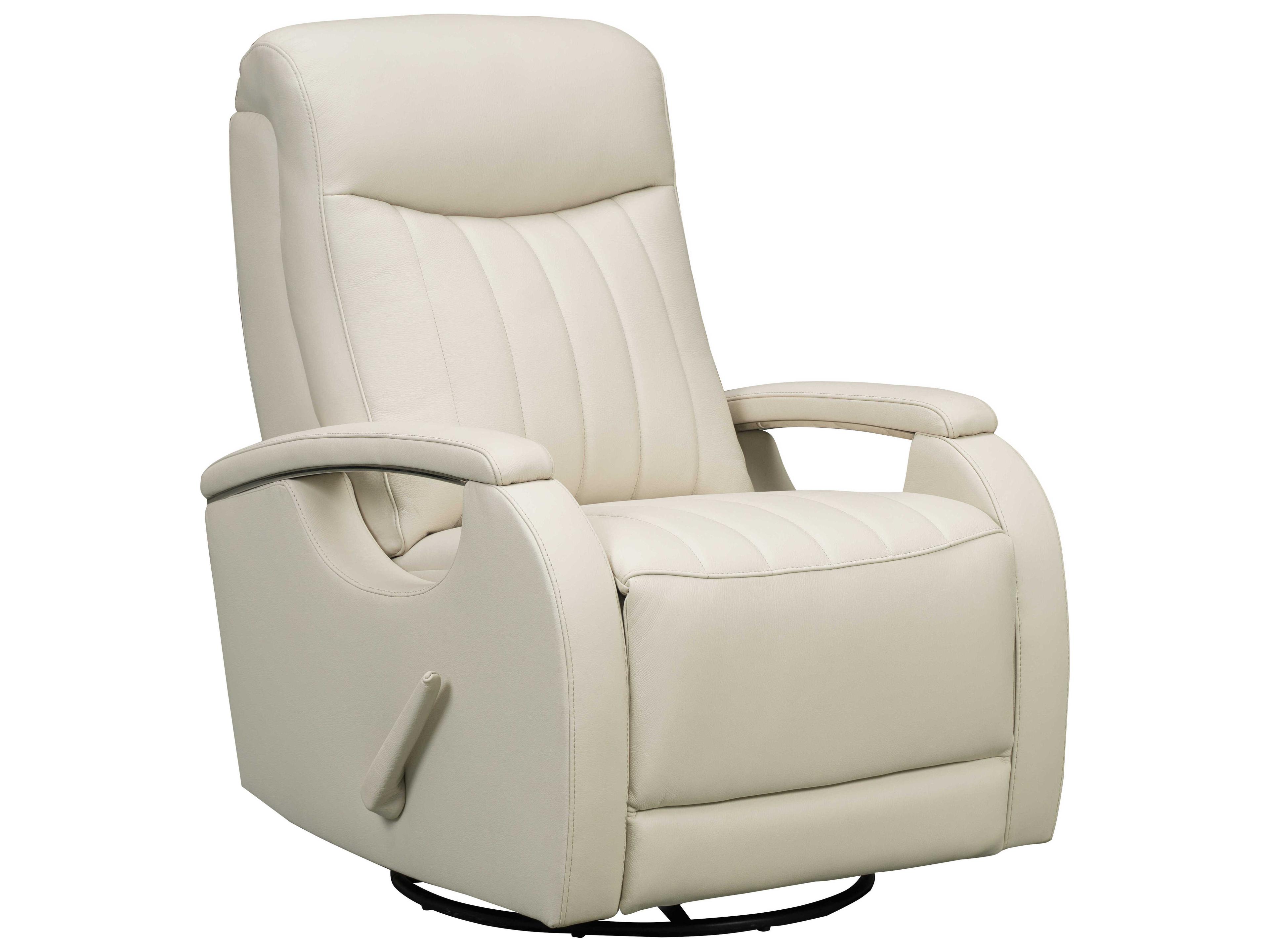 Barcalounger Modern Expressions Braxton Troy Cream Faux Leather Recliner