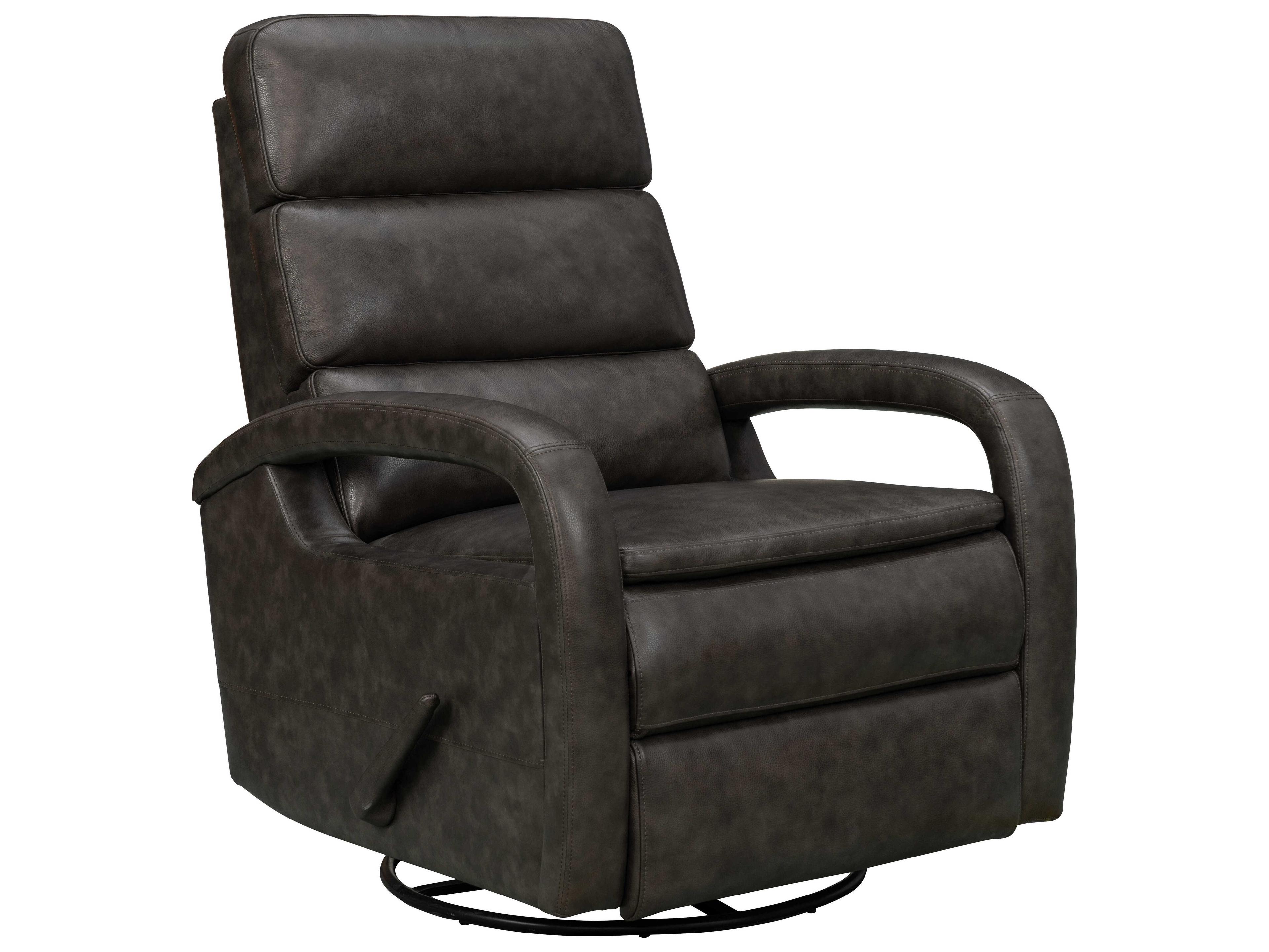 Barcalounger Modern Expressions Nick Ryegate Gray Faux Leather Recliner