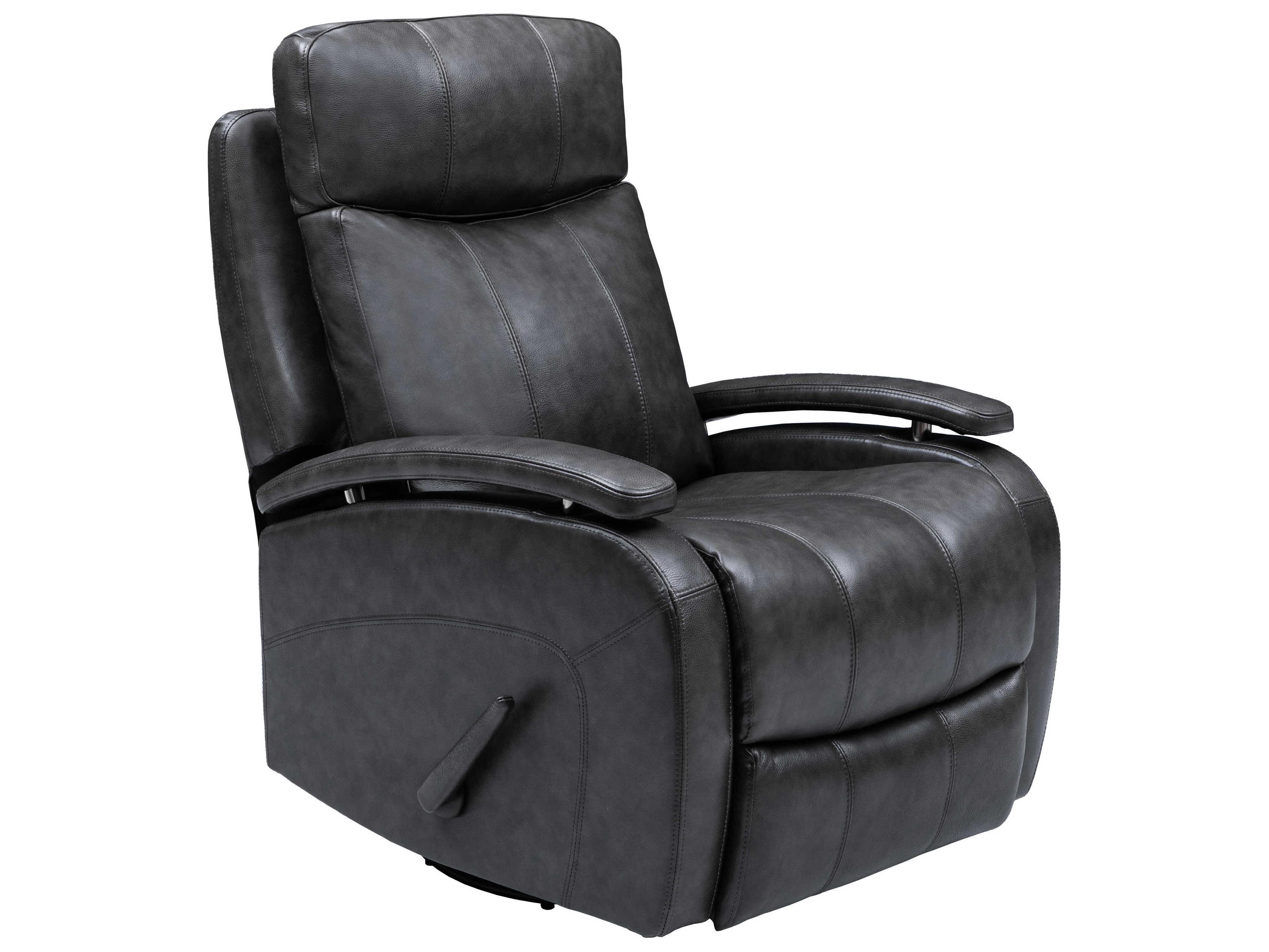 Barcalounger Modern Expressions Duffy Ryegate Gray Faux Leather Recliner