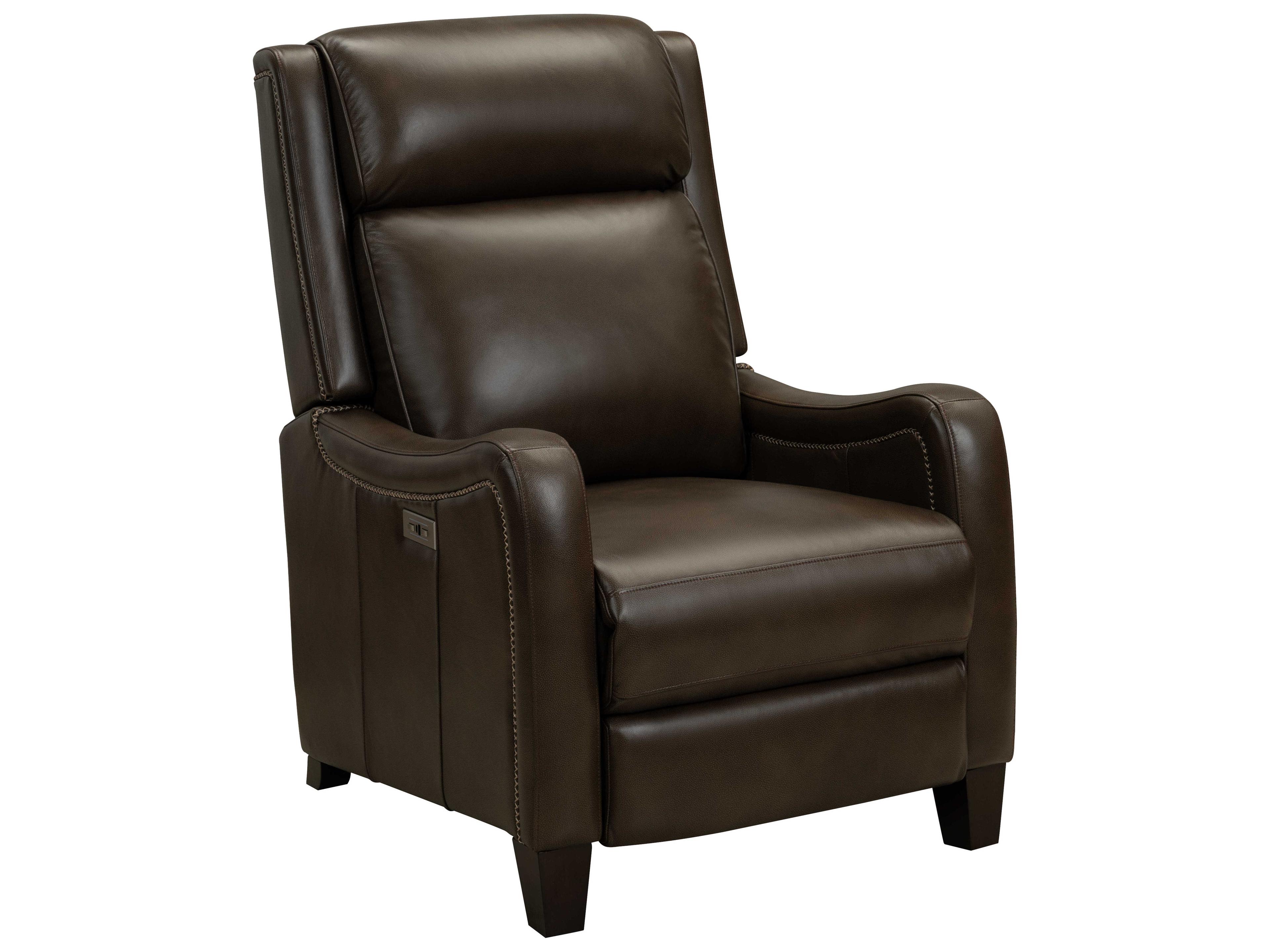 Barcalounger Vintage Taylor Clawson Mousse Brown Leather Recliner