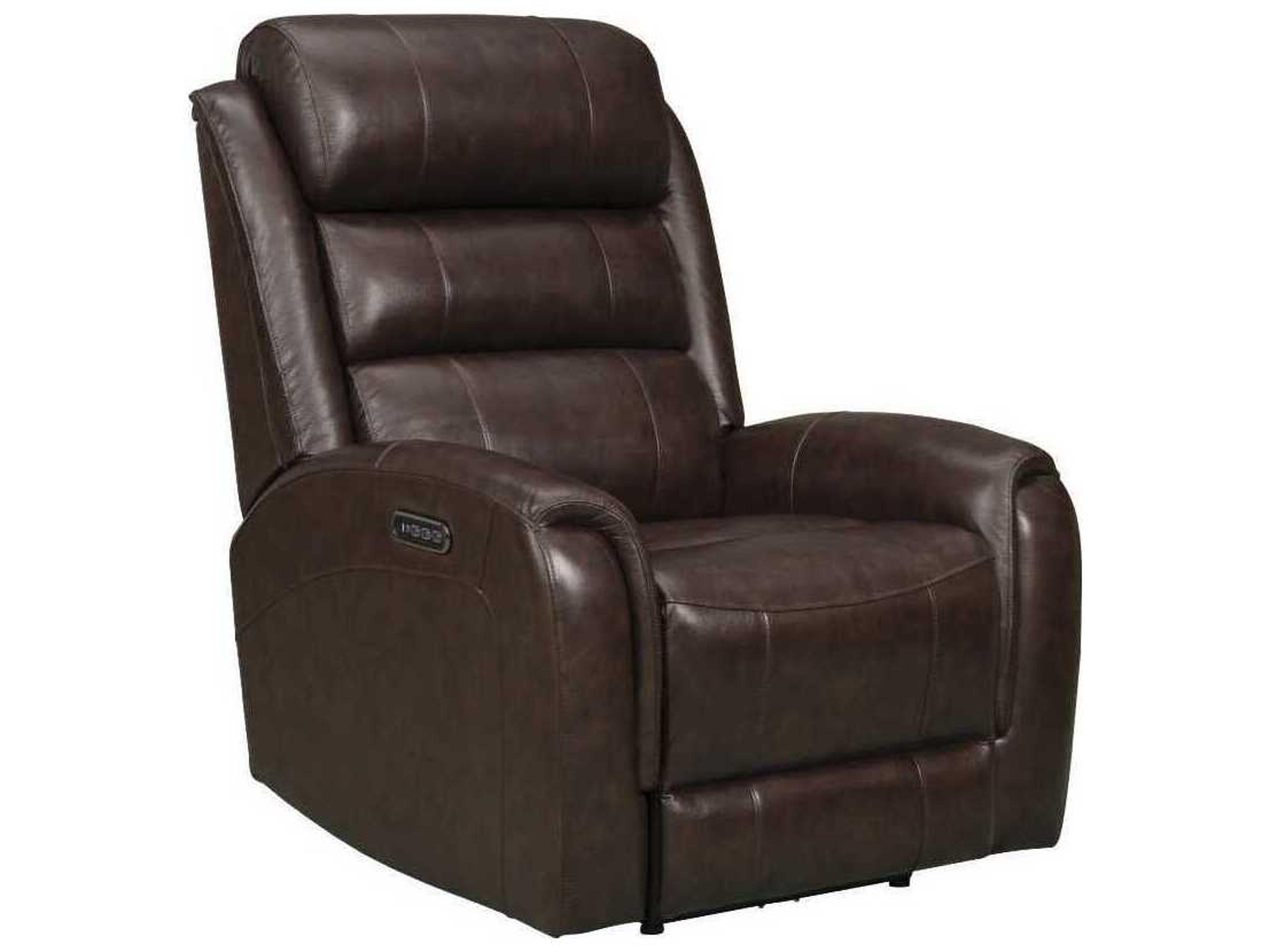 Barcalounger Modern Expressions Monterey Lux Brown Faux Leather Recliner