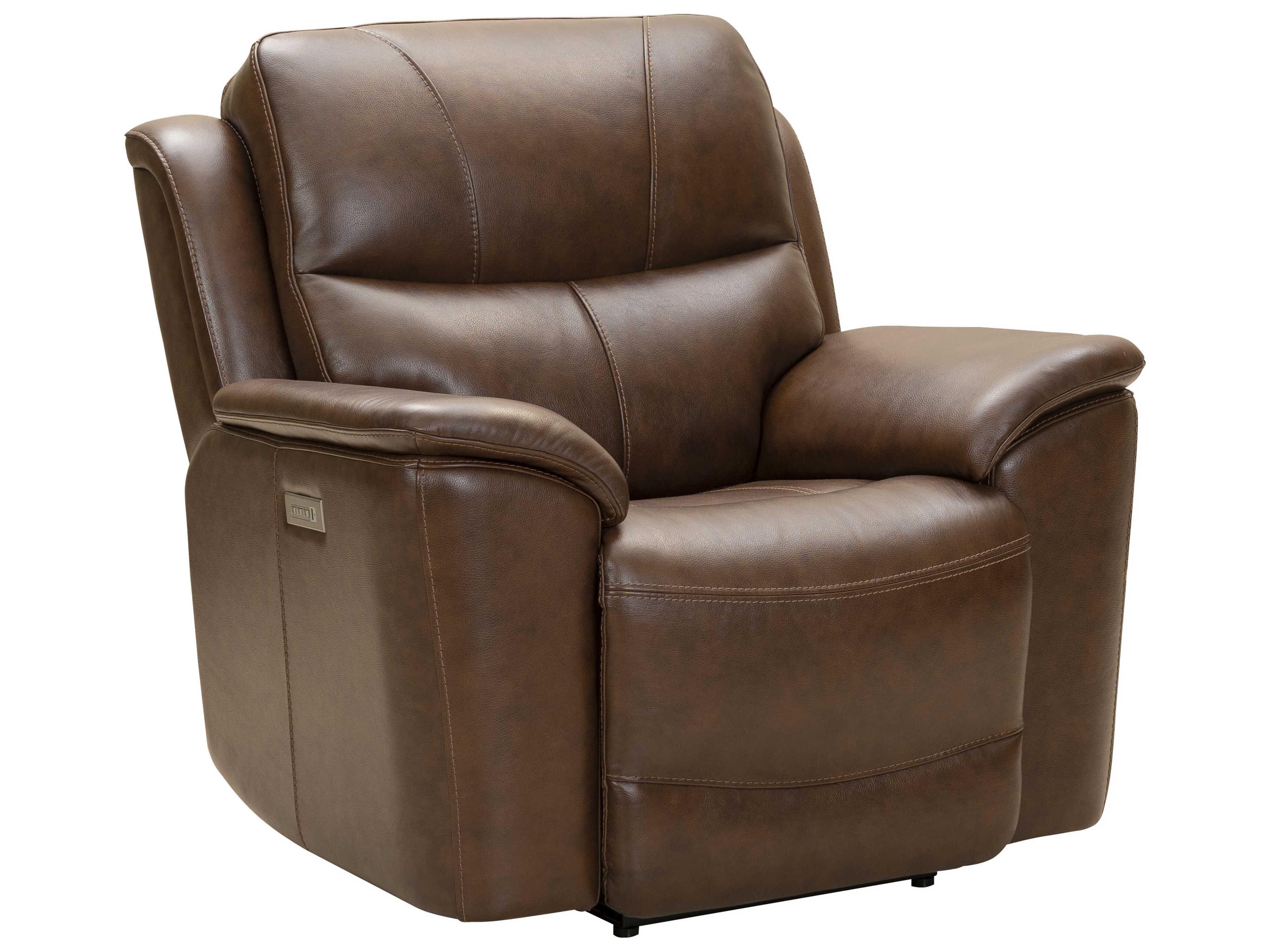 Barcalounger Modern Expressions Kaden Jarod Brown Faux Leather Recliner