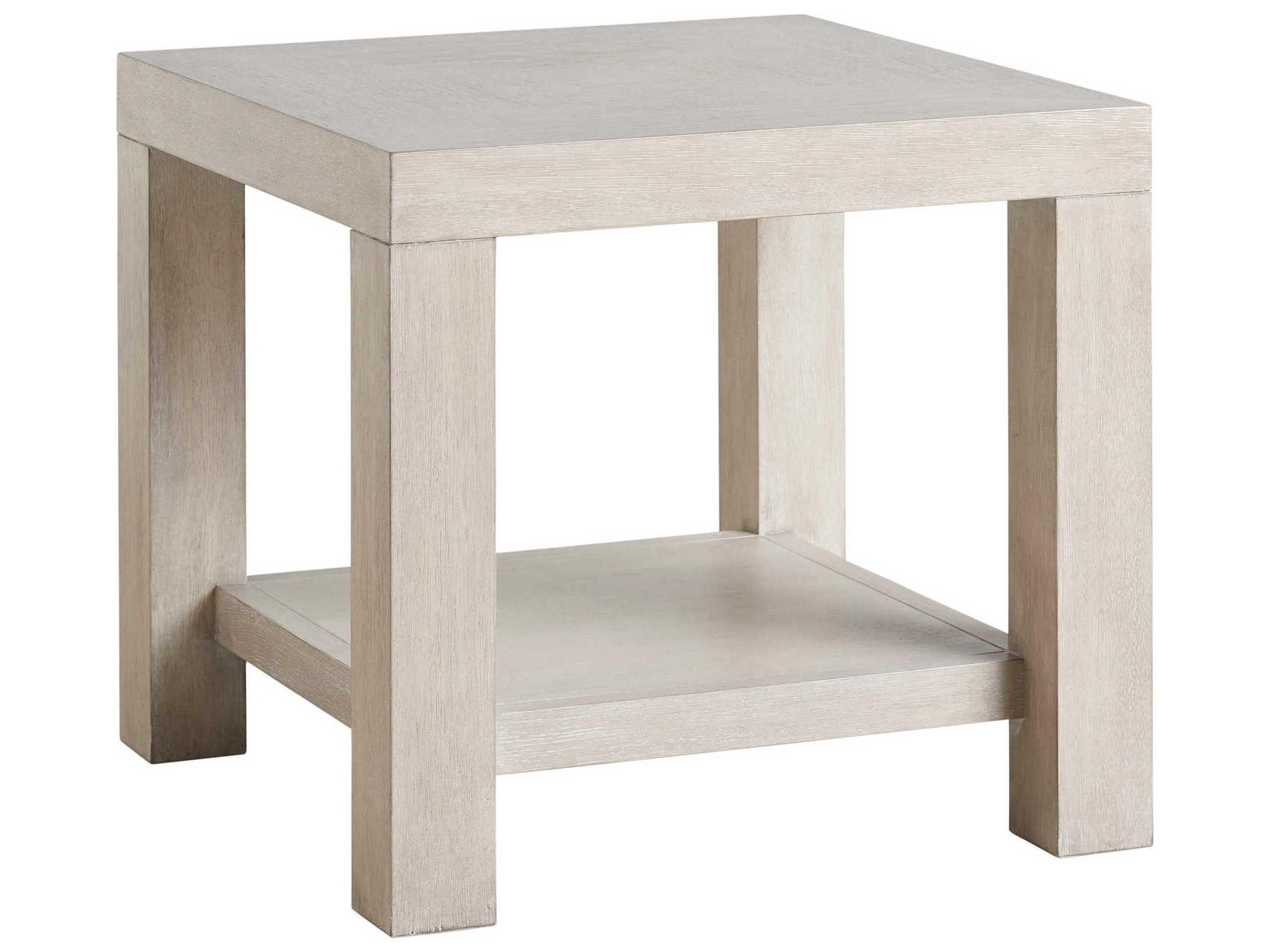 Barclay Butera Malibu Surfrider Square Wood End Table