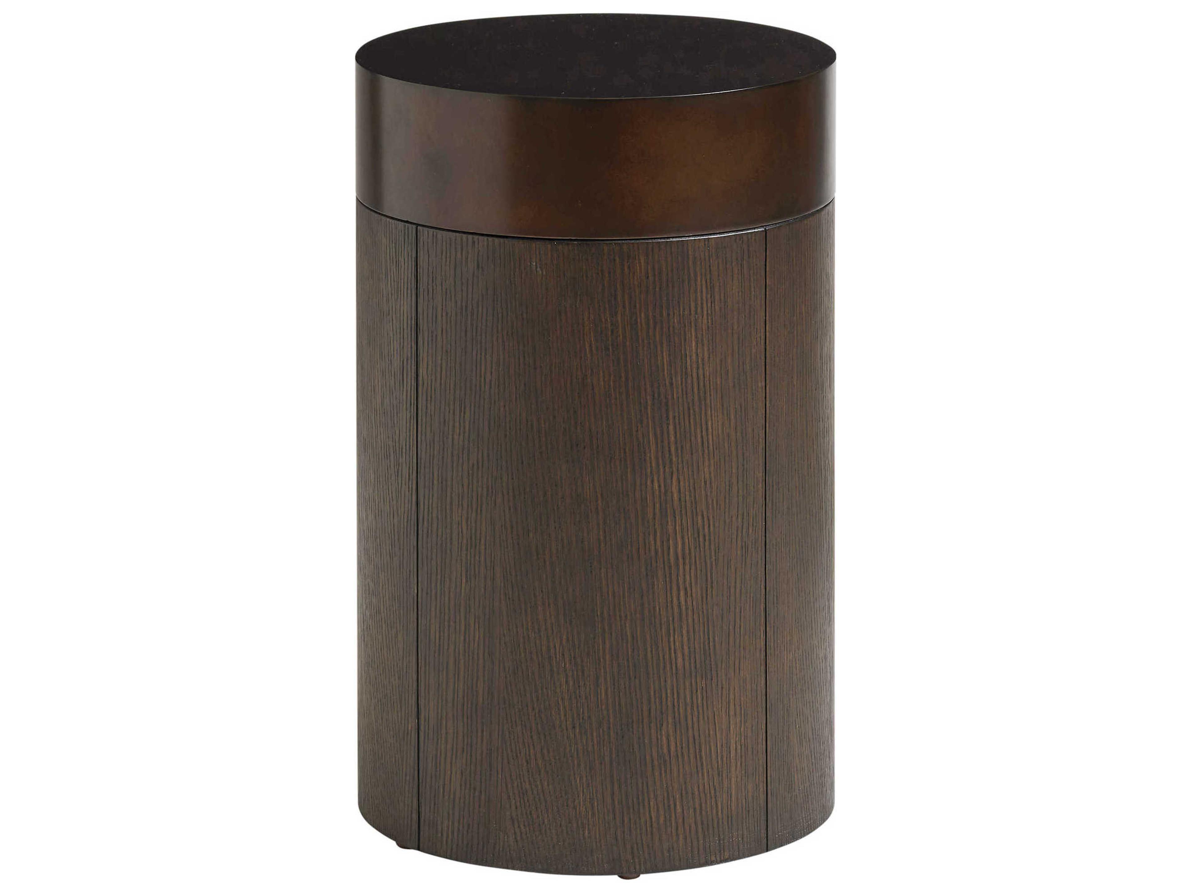 Park City Black Diamond Round Metal End Table