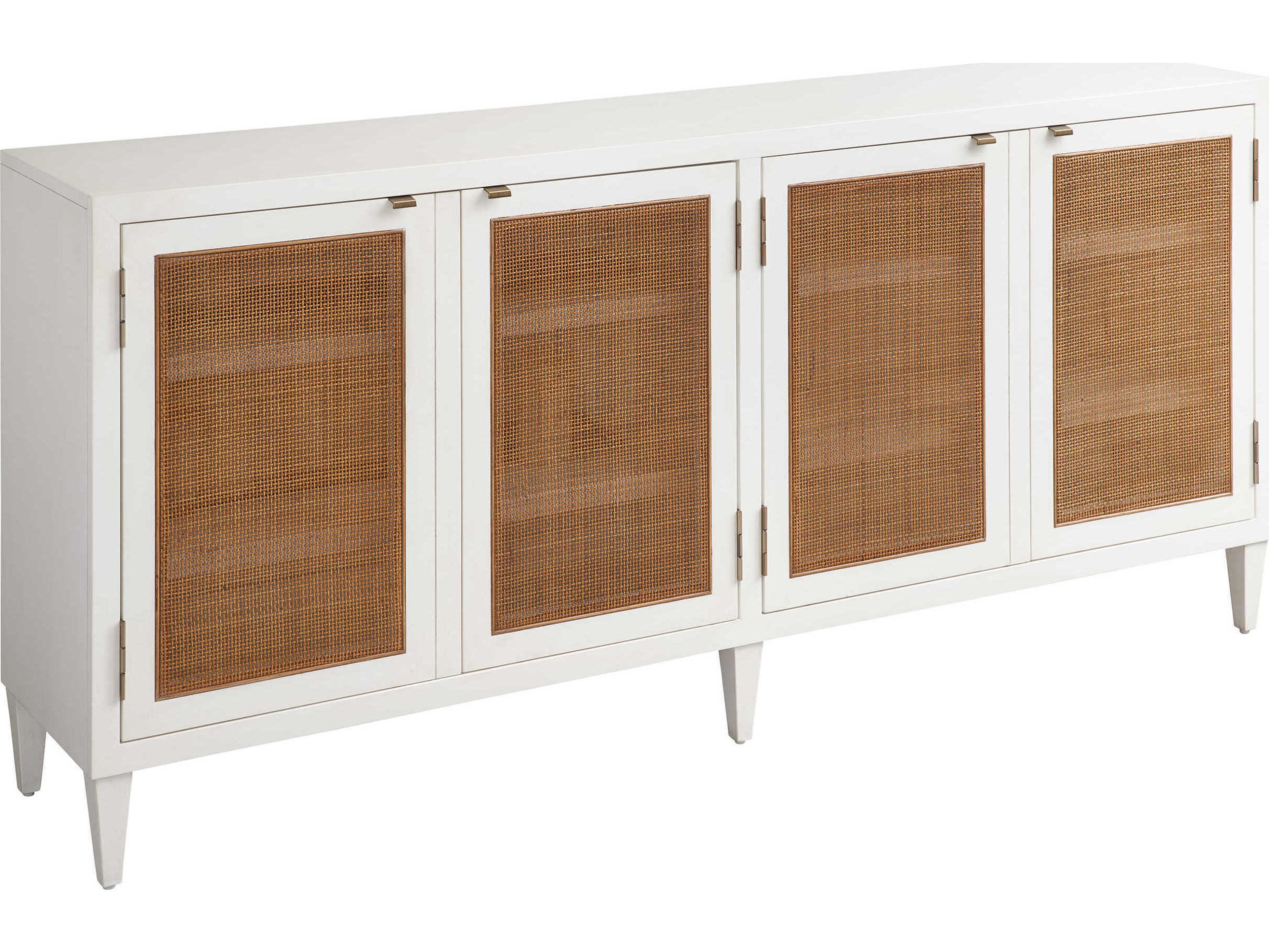 Barclay Butera Laguna Bluebird Rectangular Wood Tide Linen Table Rock Console