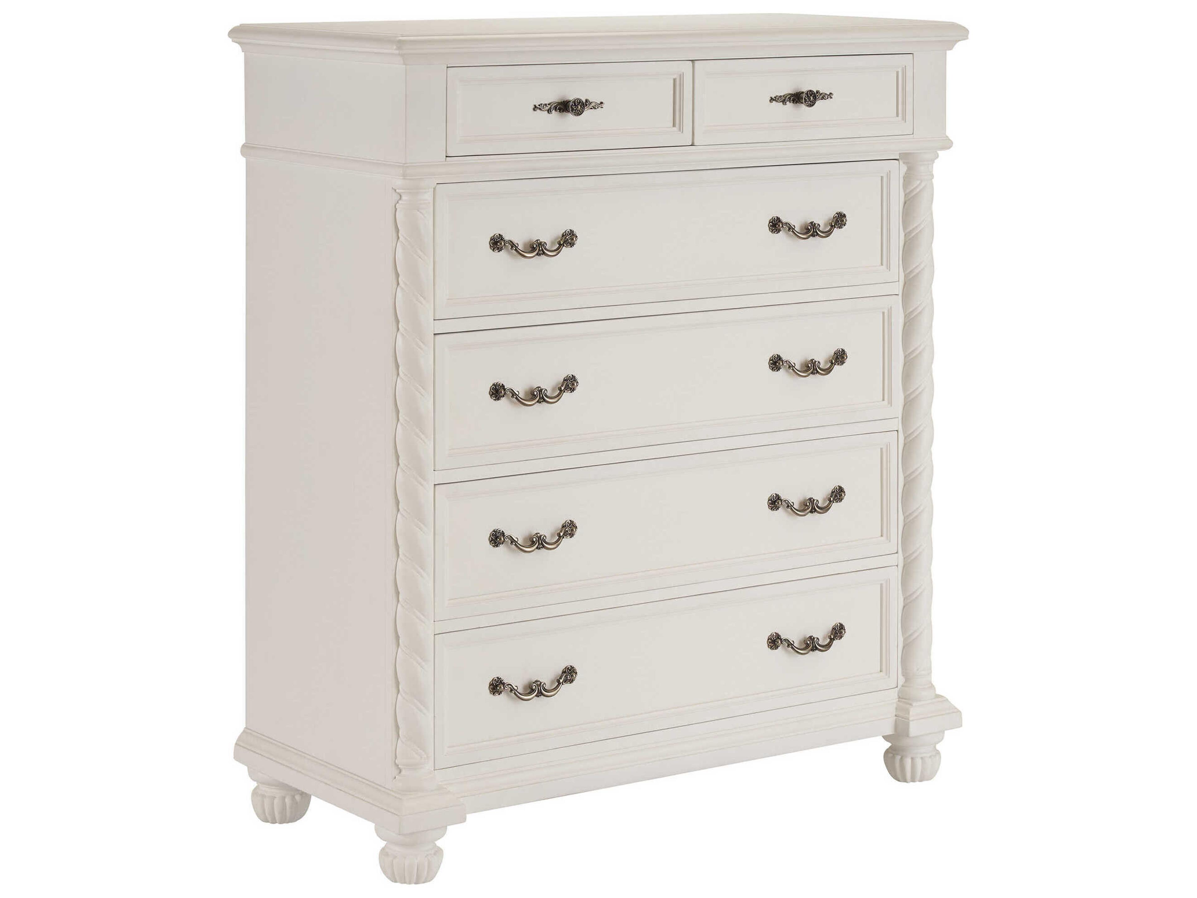Barclay Butera Villa Blanca Mallet White Palma Accent Chest