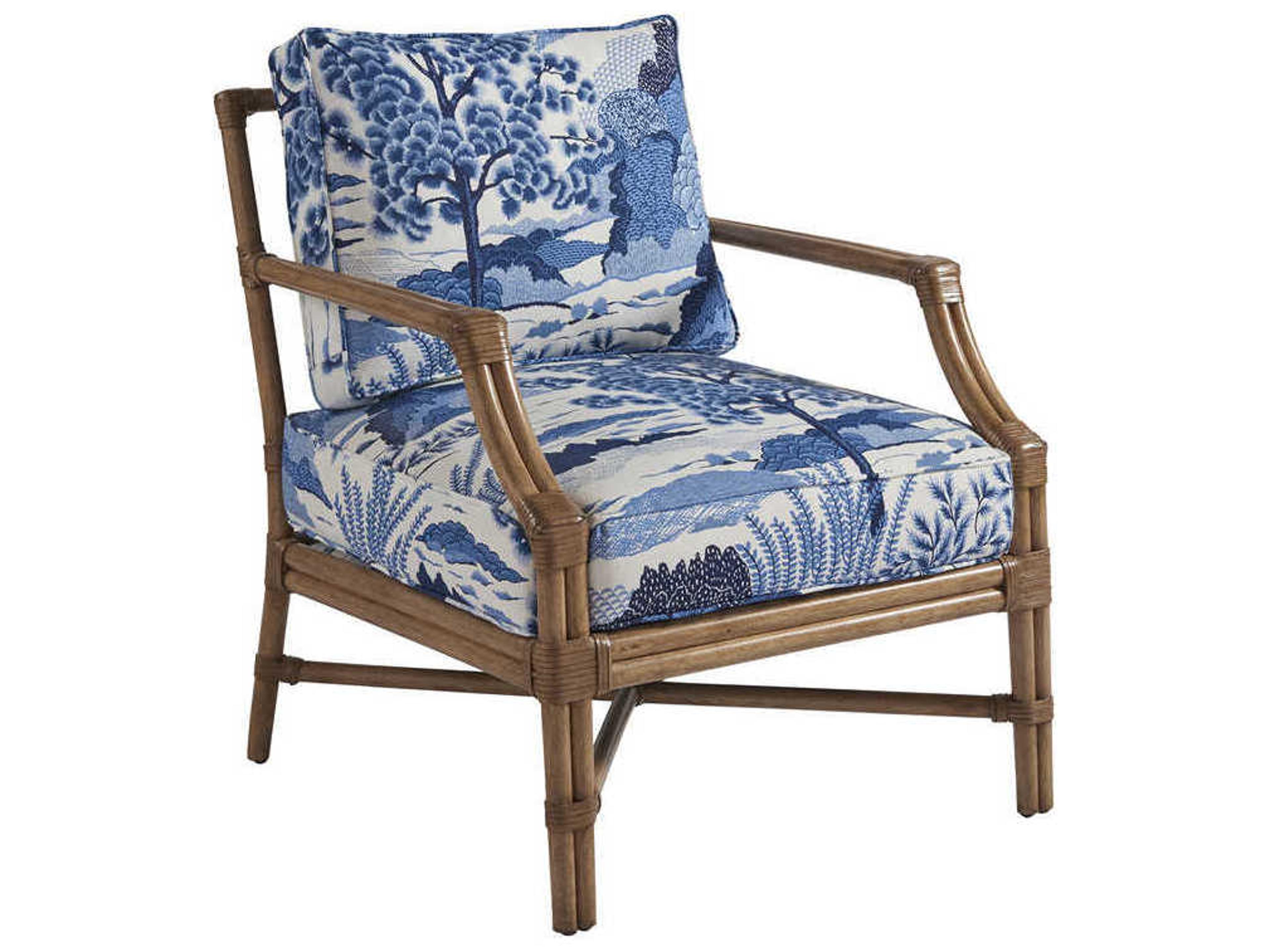 Upholstery Redondo Blue Fabric Accent Chair