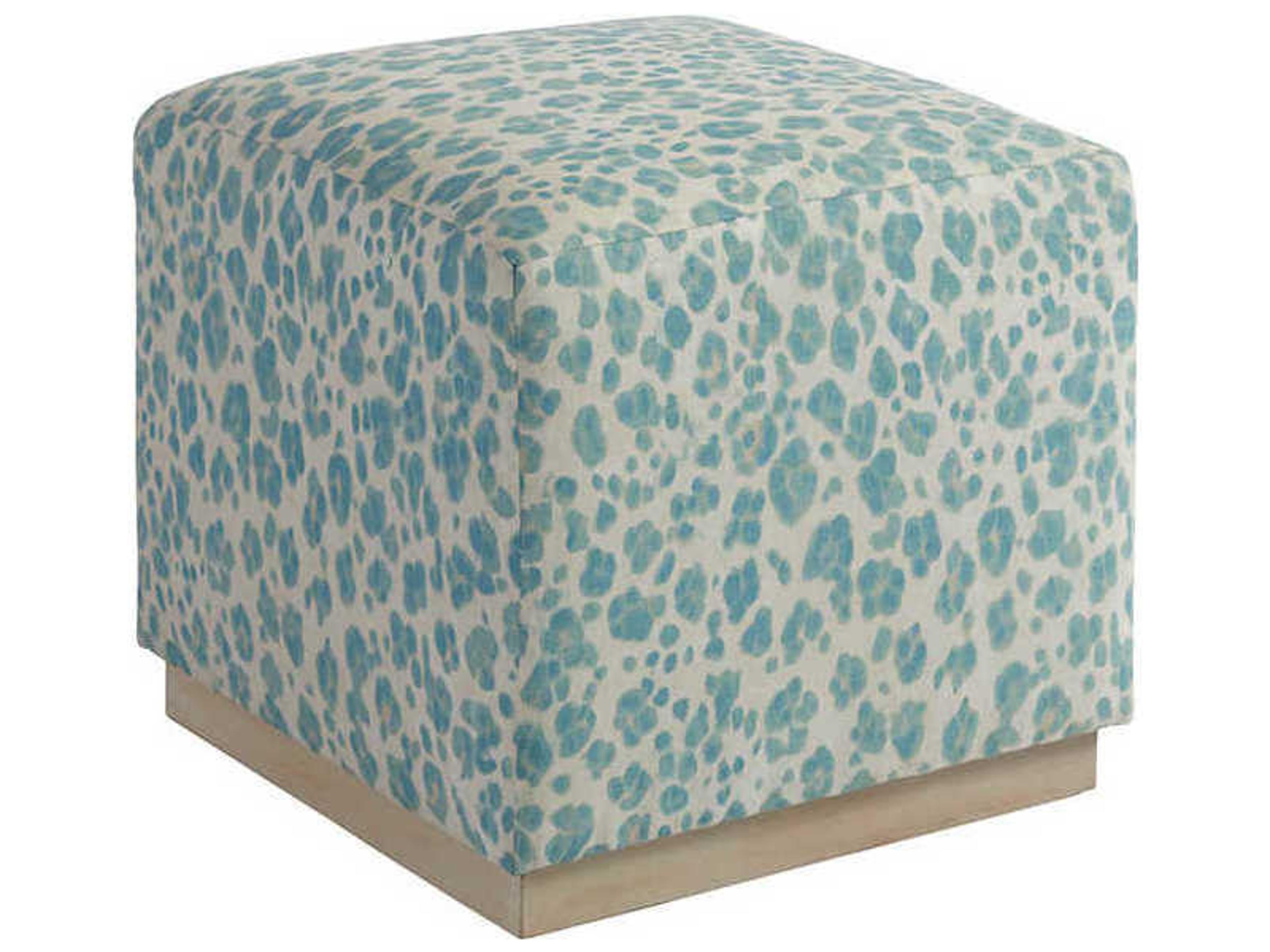 Upholstery Colby Blue Upholstered Ottoman
