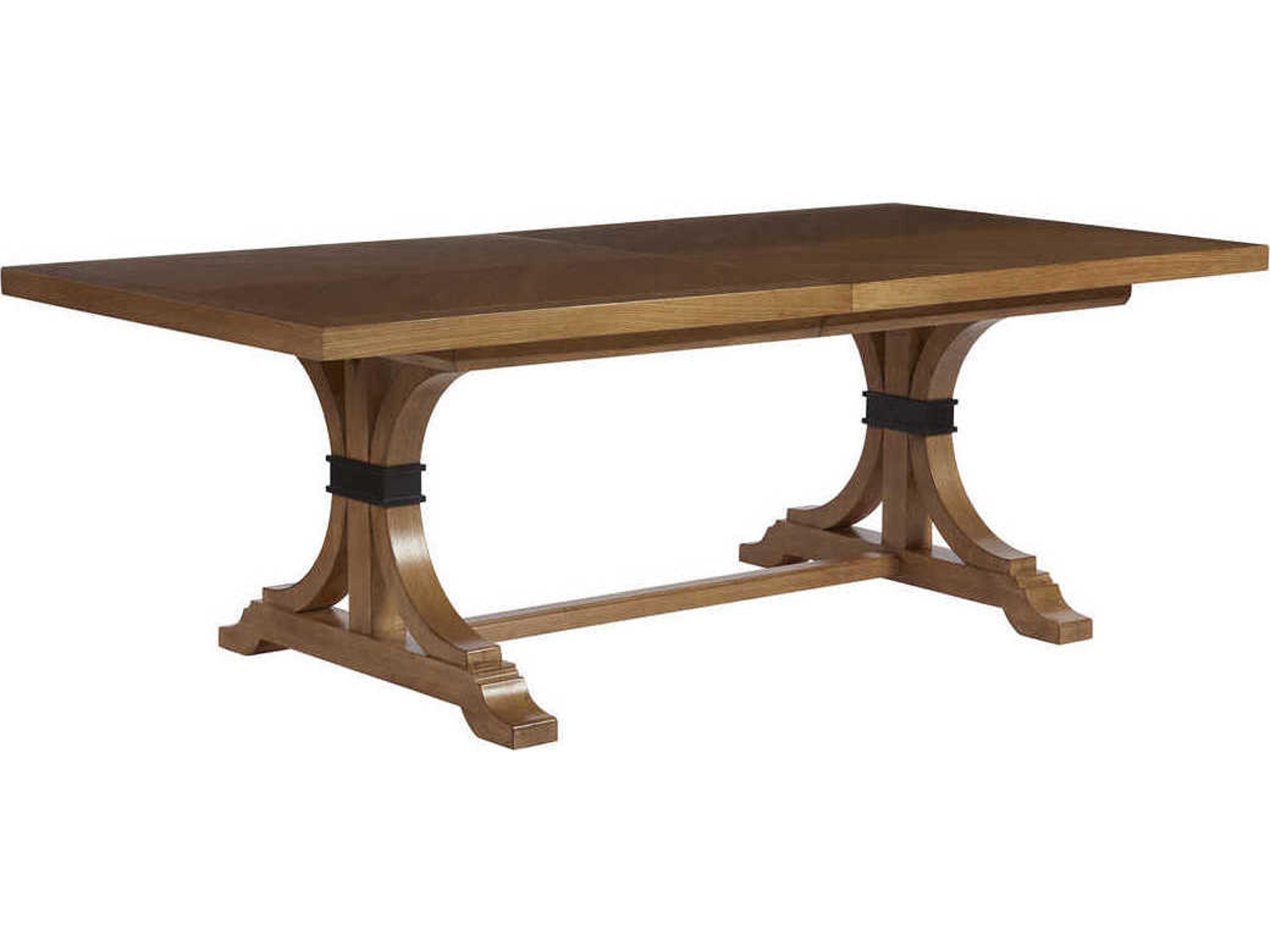 Newport Oceanfront Rectangular Wood Sandstone Dining Table