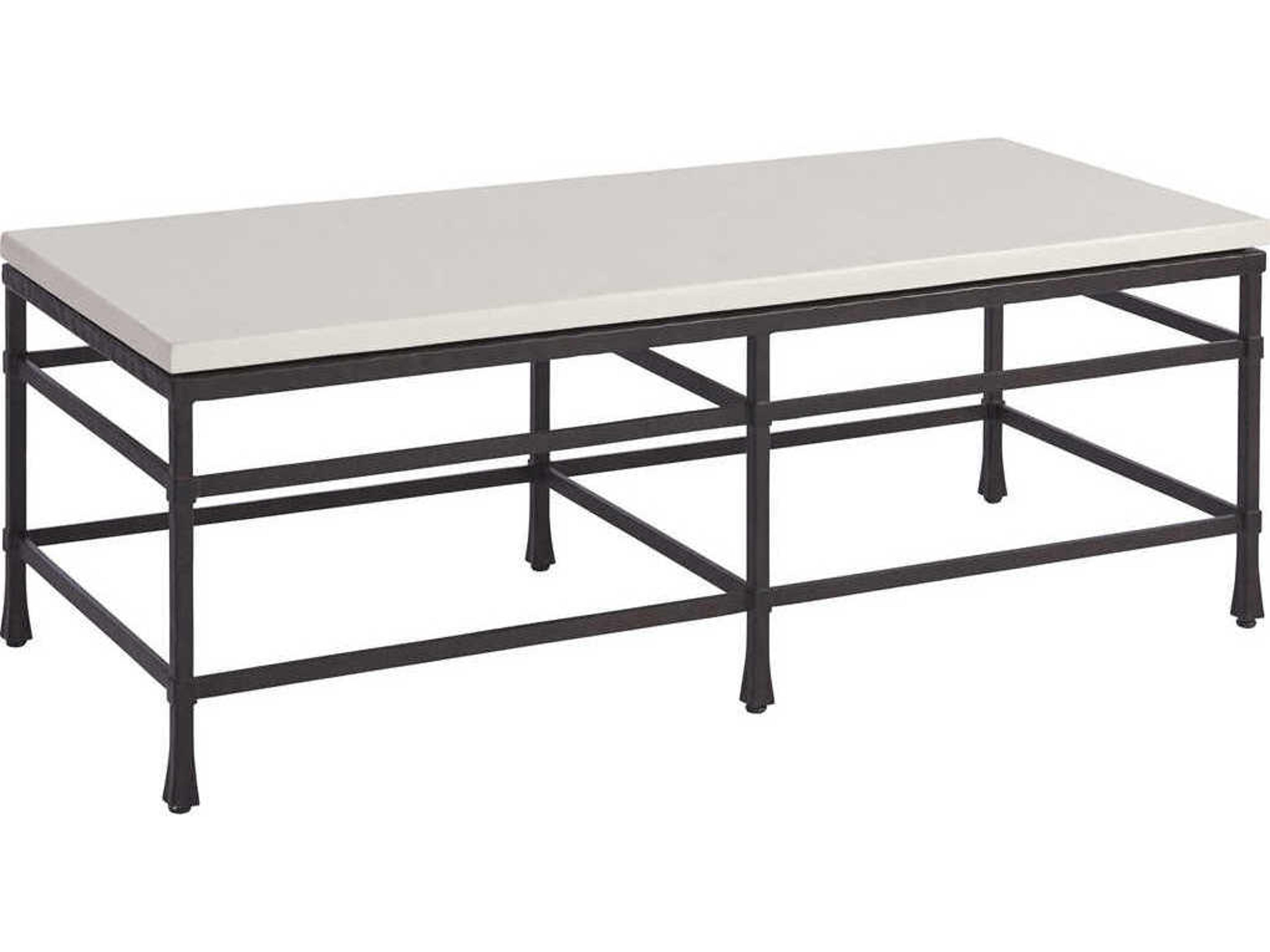 Barclay Butera Newport Breakwater Rectangular Sandstone Cocktail Table