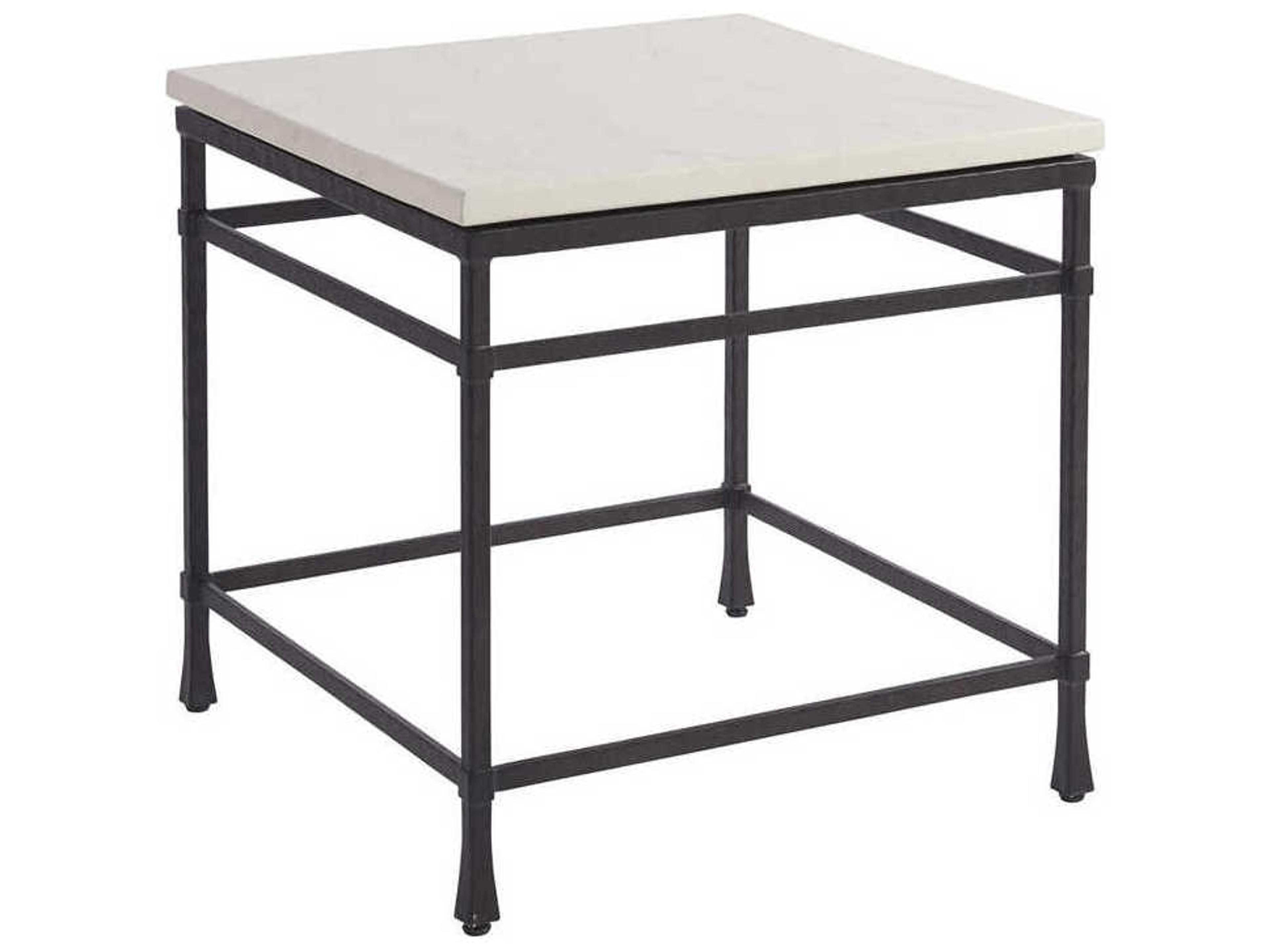 Newport Breakwater Square Sandstone End Table