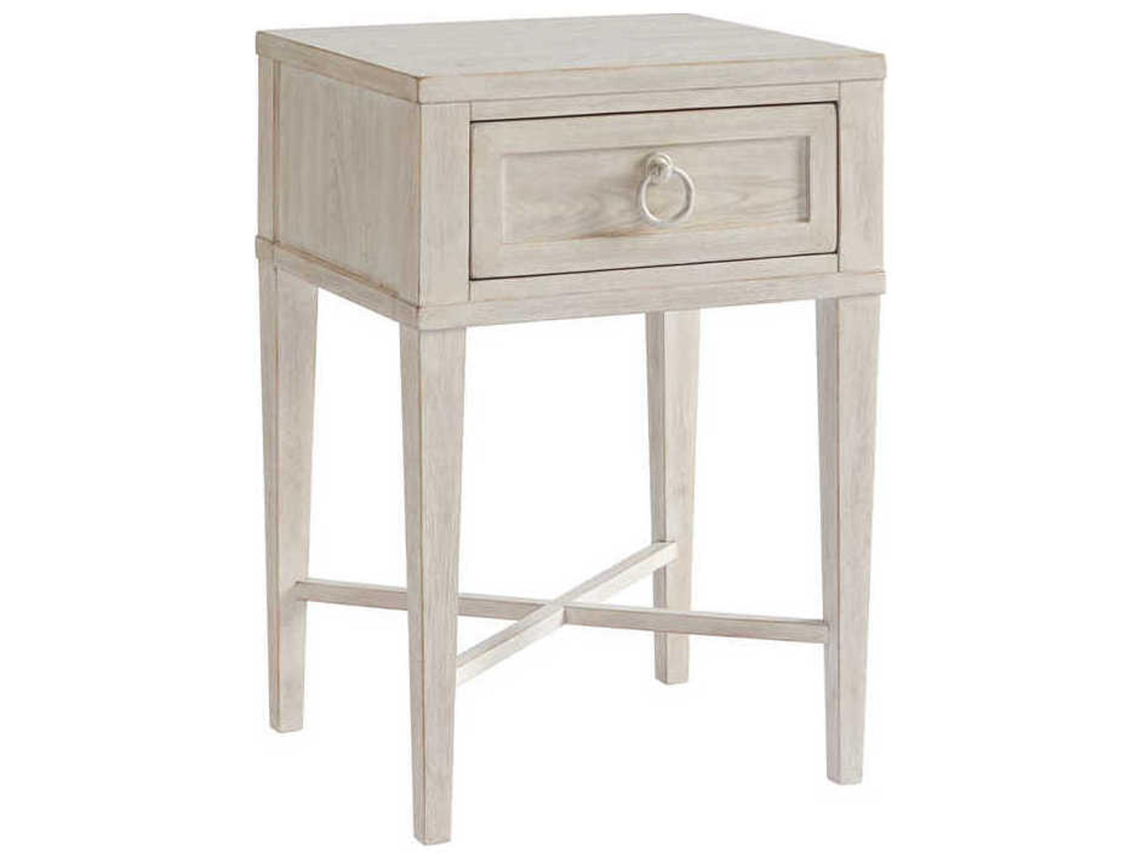 Newport Clay 1-Drawer Gray Nightstand