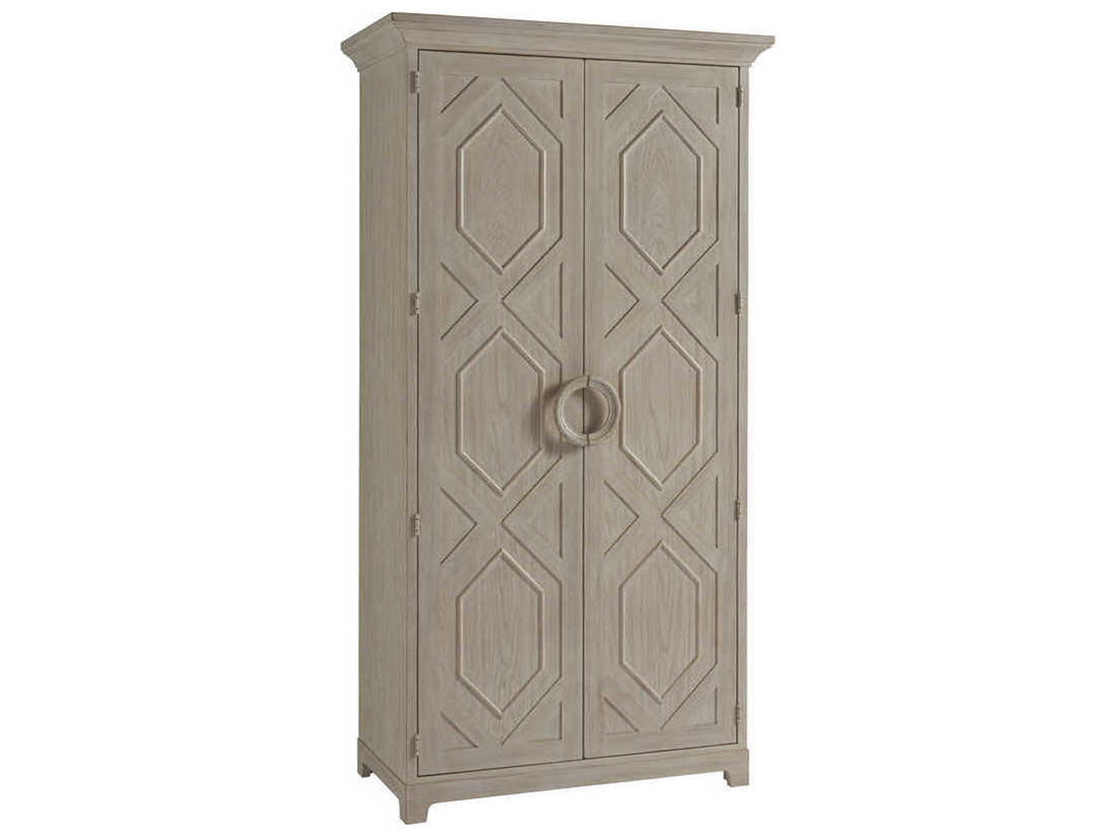 Barclay Butera Newport Pacific Coast Sailcloth Display Cabinet