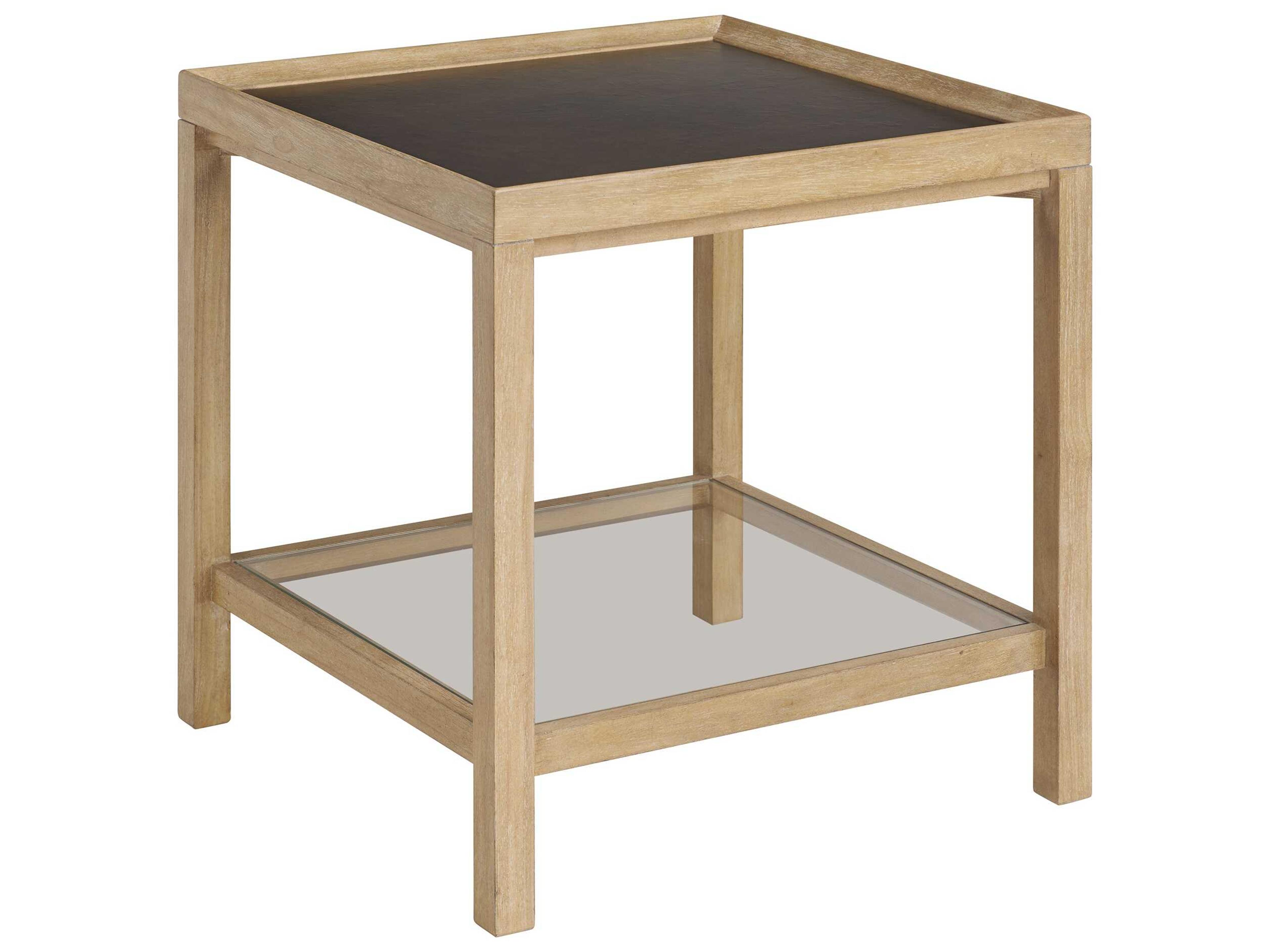 Barclay Butera Montecito Dutton Square Wood End Table